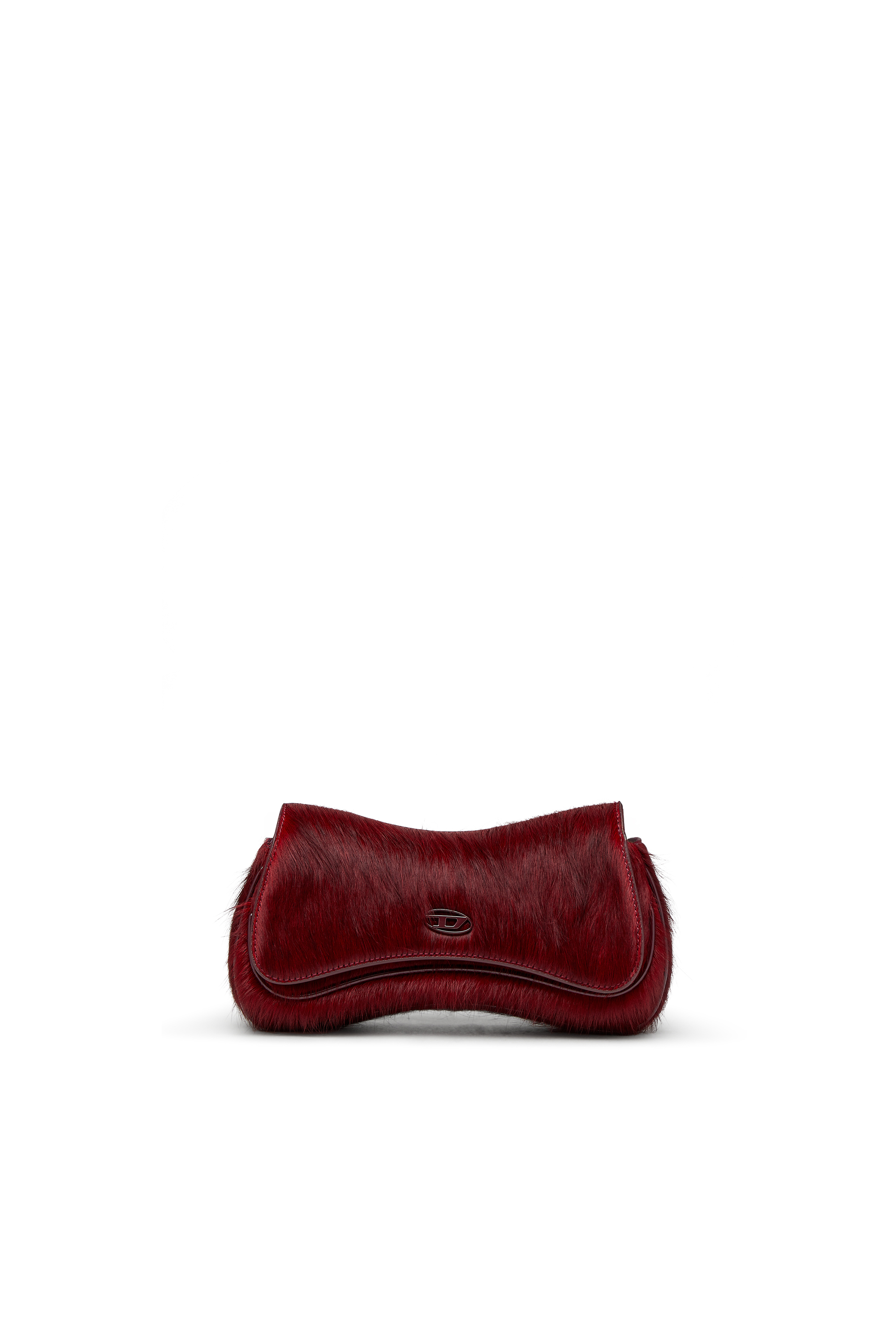 Diesel - PLAY CLUTCH, Pochette en cuir poilu coloré Femme in Rouge - 1