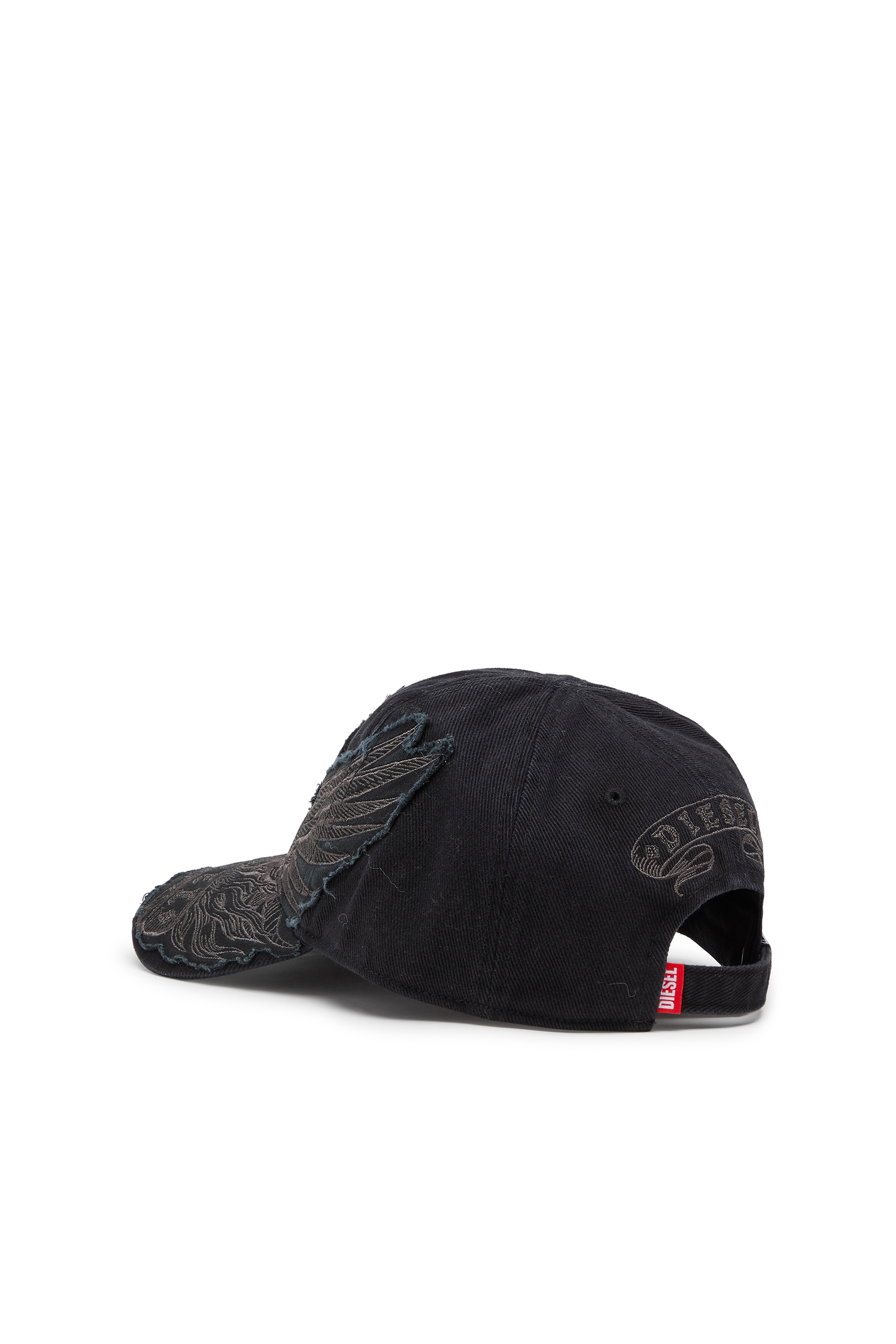 Diesel - C-PHENIX, Casquette de baseball avec broderie Phoenix Homme in Noir - 2