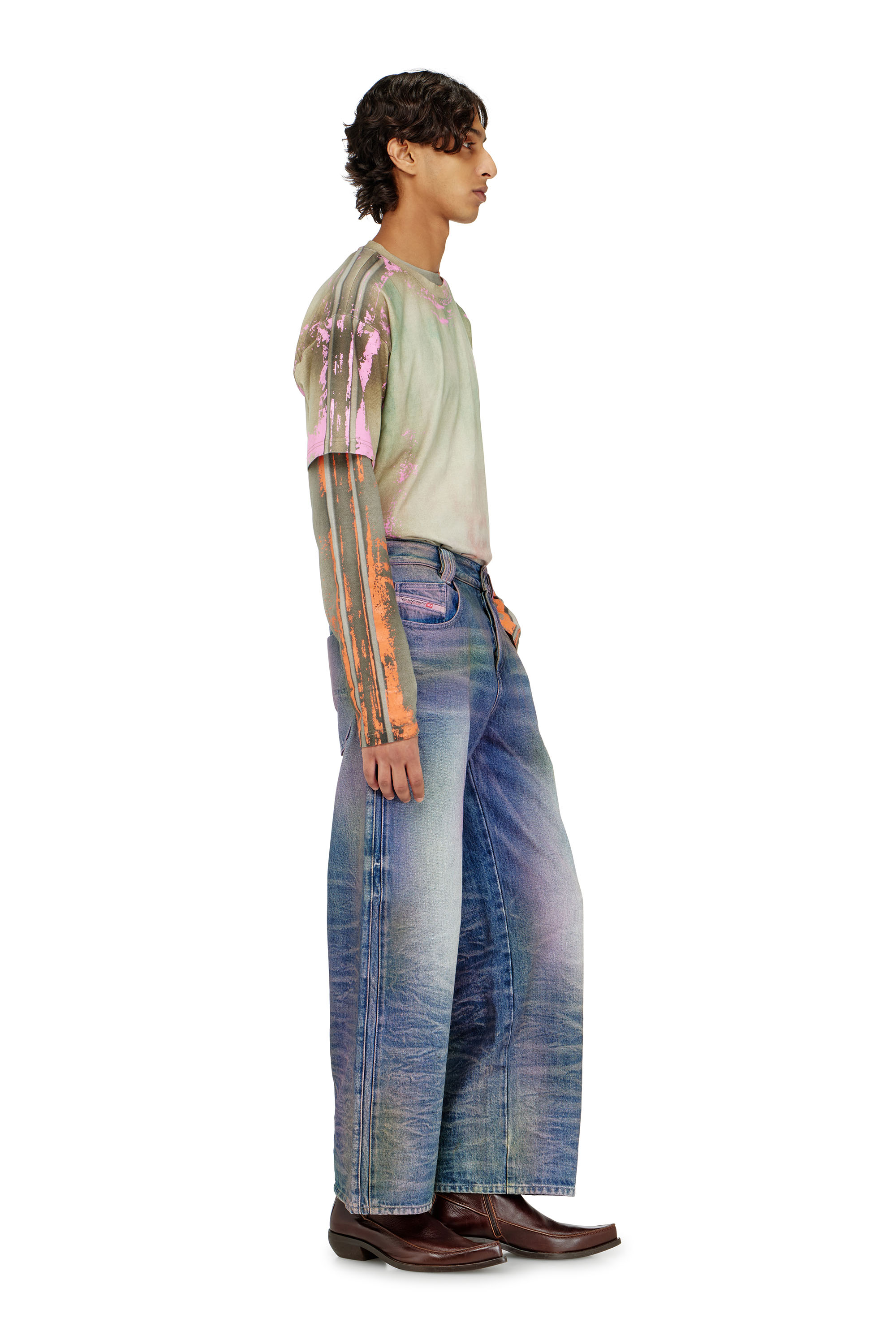 Diesel - Unisex's Relaxed Jeans 1982 D-Hakou 007FW, Medium blue - 2