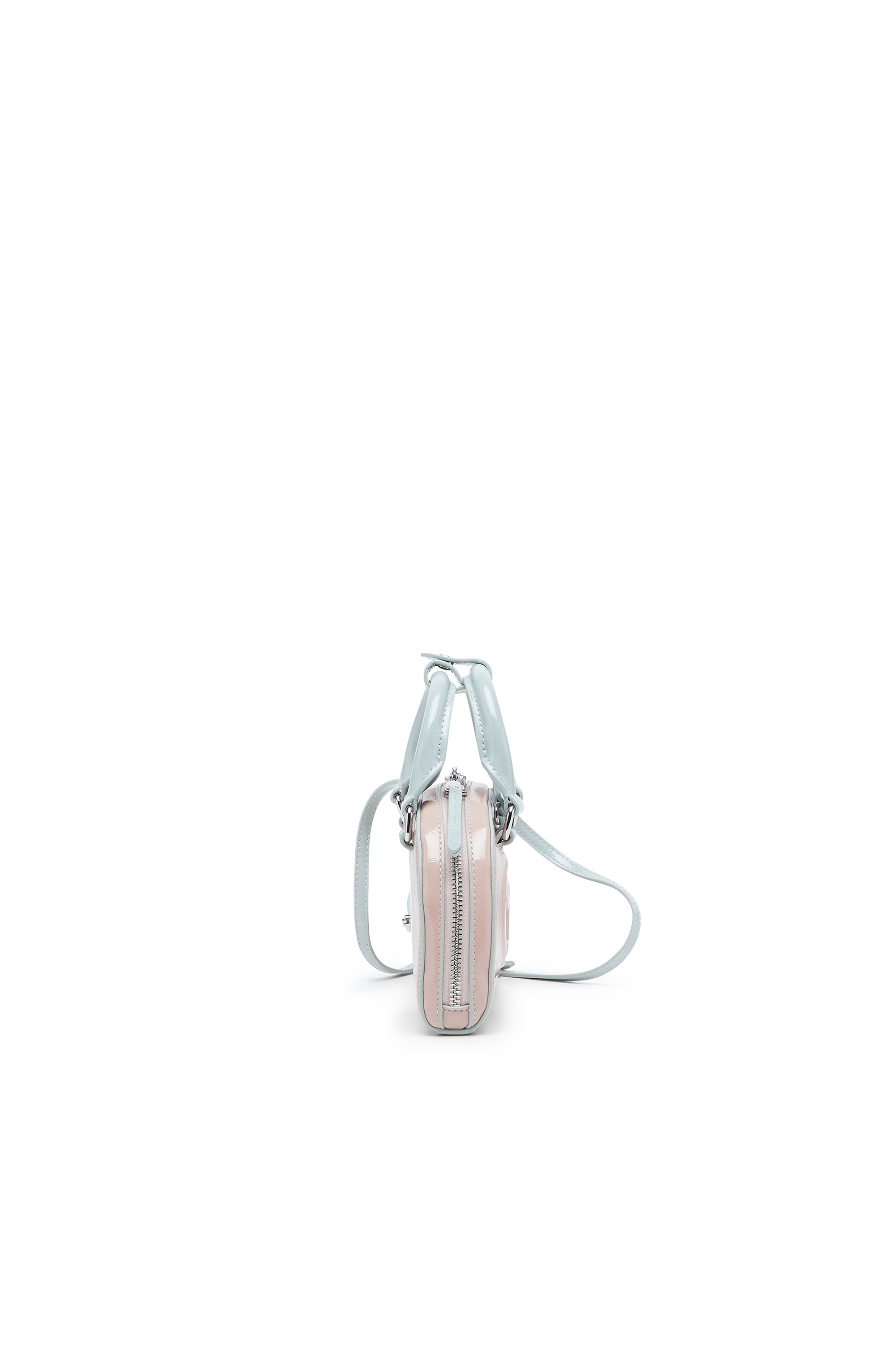 Diesel - 1DR DOME CROSSBODY XS, 1DR Dome-Sac bandouli&egrave;re mini avec effet naplak Femme in Rose - 4