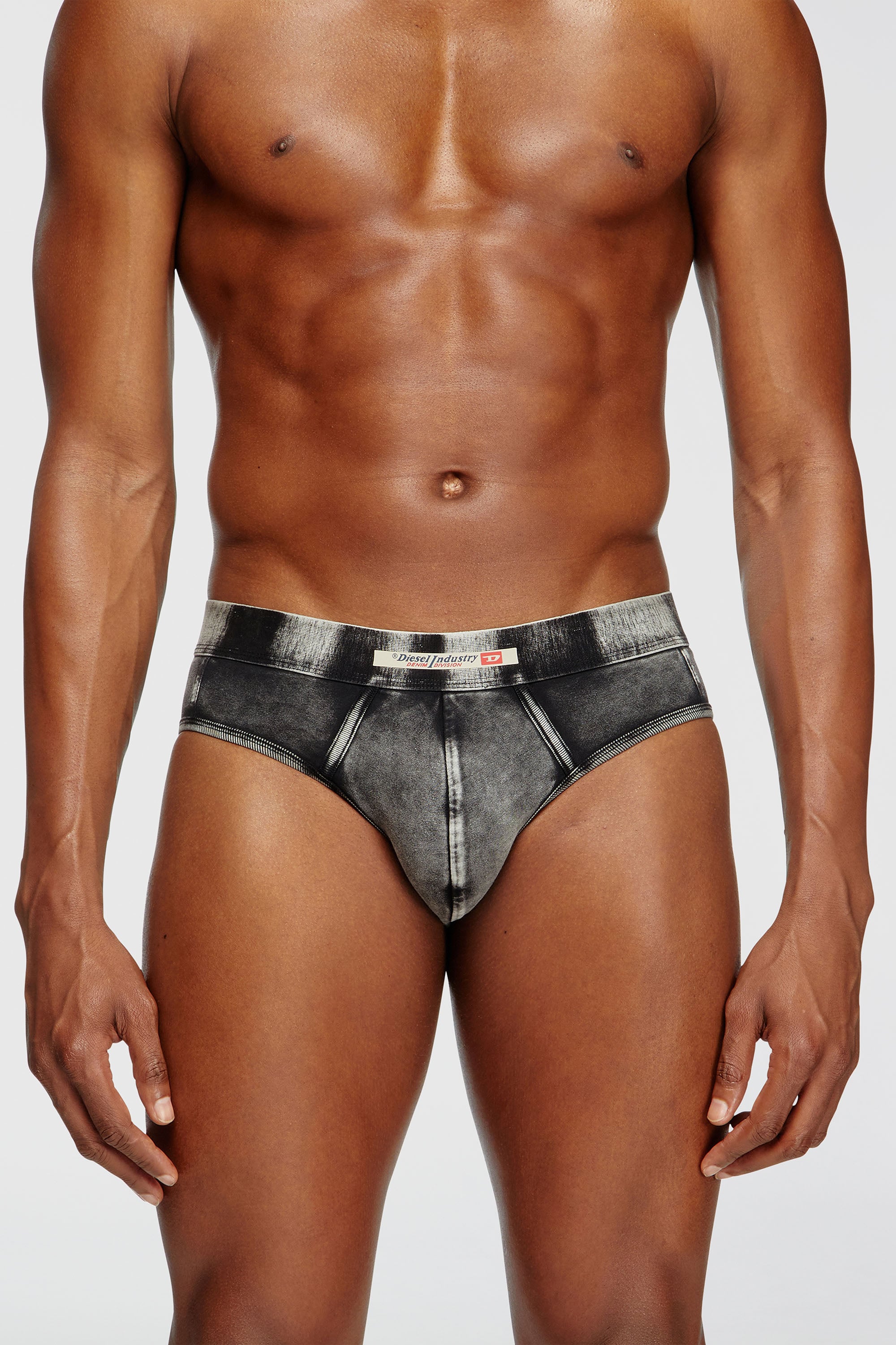 Diesel - ANDRE-DNM, Slip effet denim Homme in Noir - 3