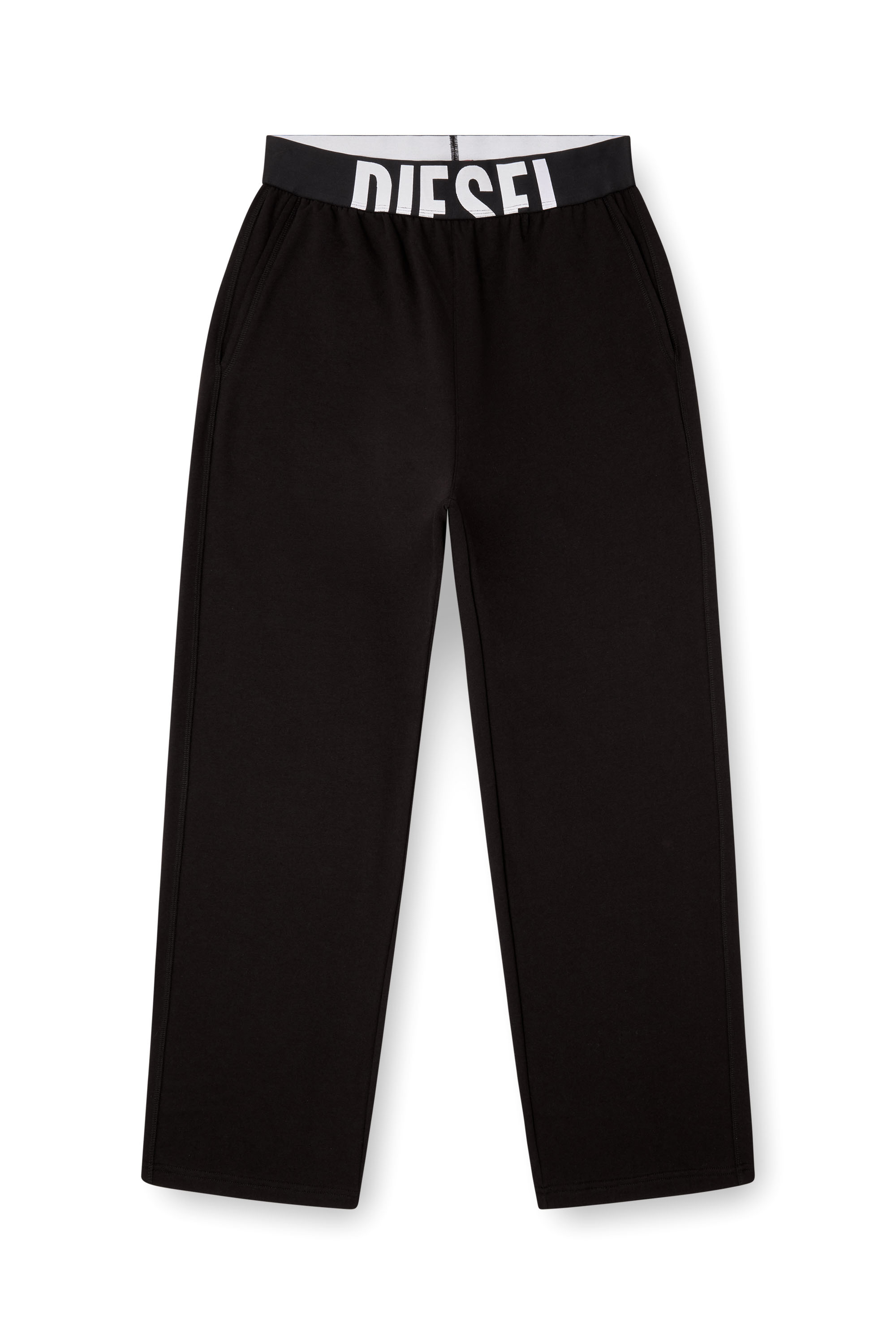 Diesel - NOLAN-D-POP, Pantalon de pyjama avec logo tronqué Homme in Noir - 3
