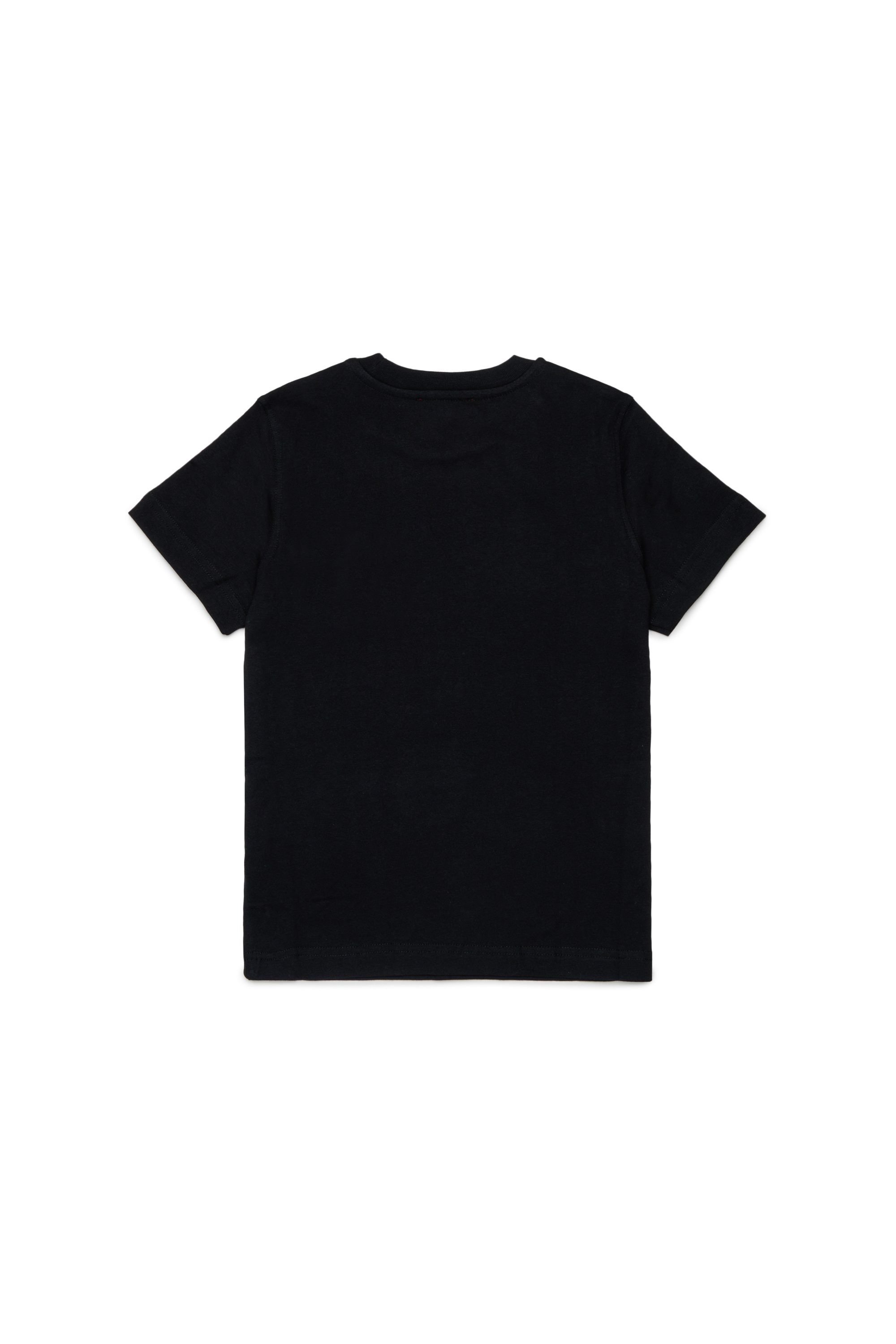 Diesel - TJUSTR7, T-shirt en coton avec petit logo Biscotto Homme in Noir - 2