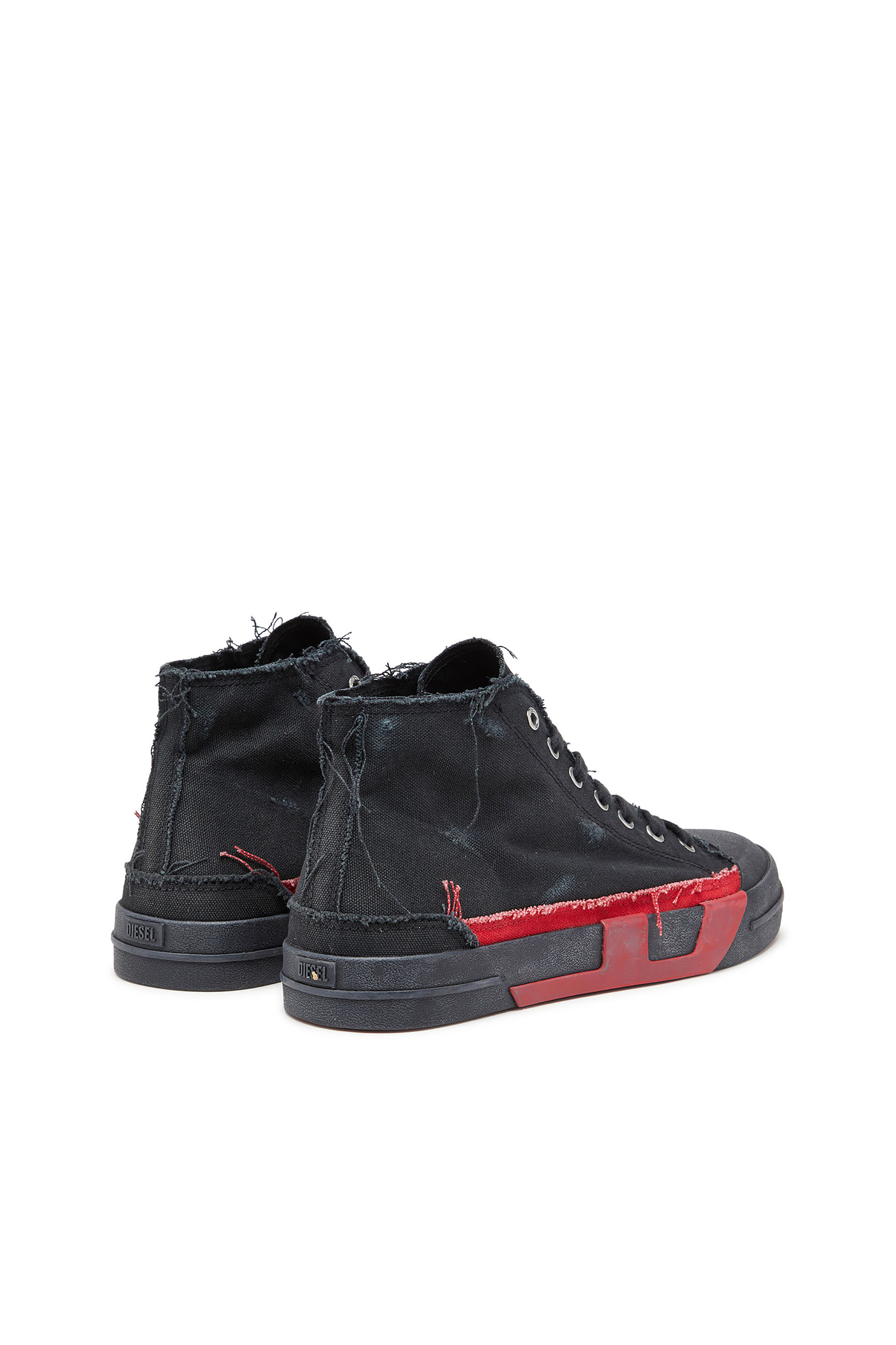 Diesel - S-D-VERSE MID II, S-D-Verse-Baskets montantes en toile vieillie Homme in Polychrome - 3