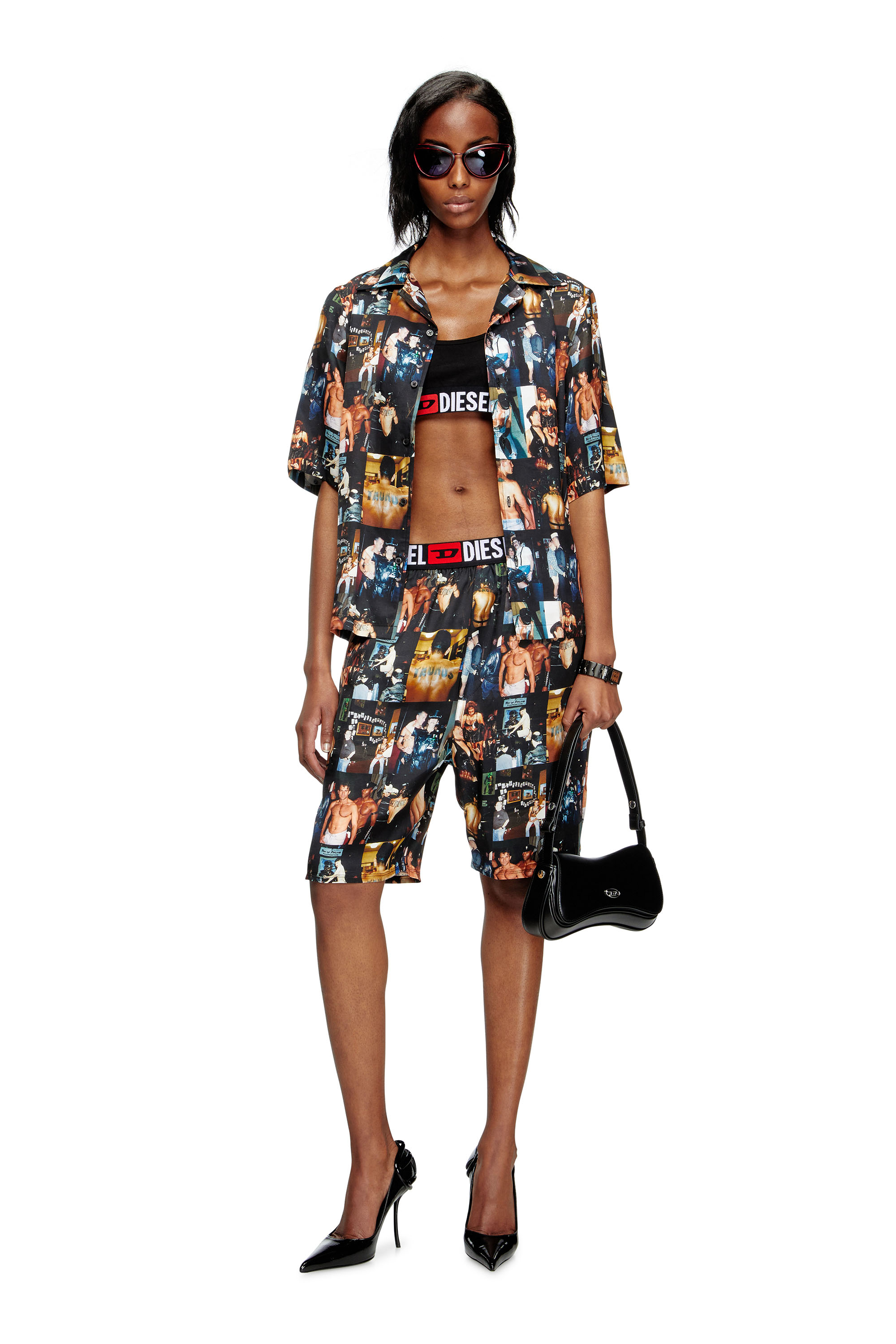 Diesel - PR-P-TOLL-SHOR-TOM25, Short avec imprimés graphiques Mixte in Noir - 4