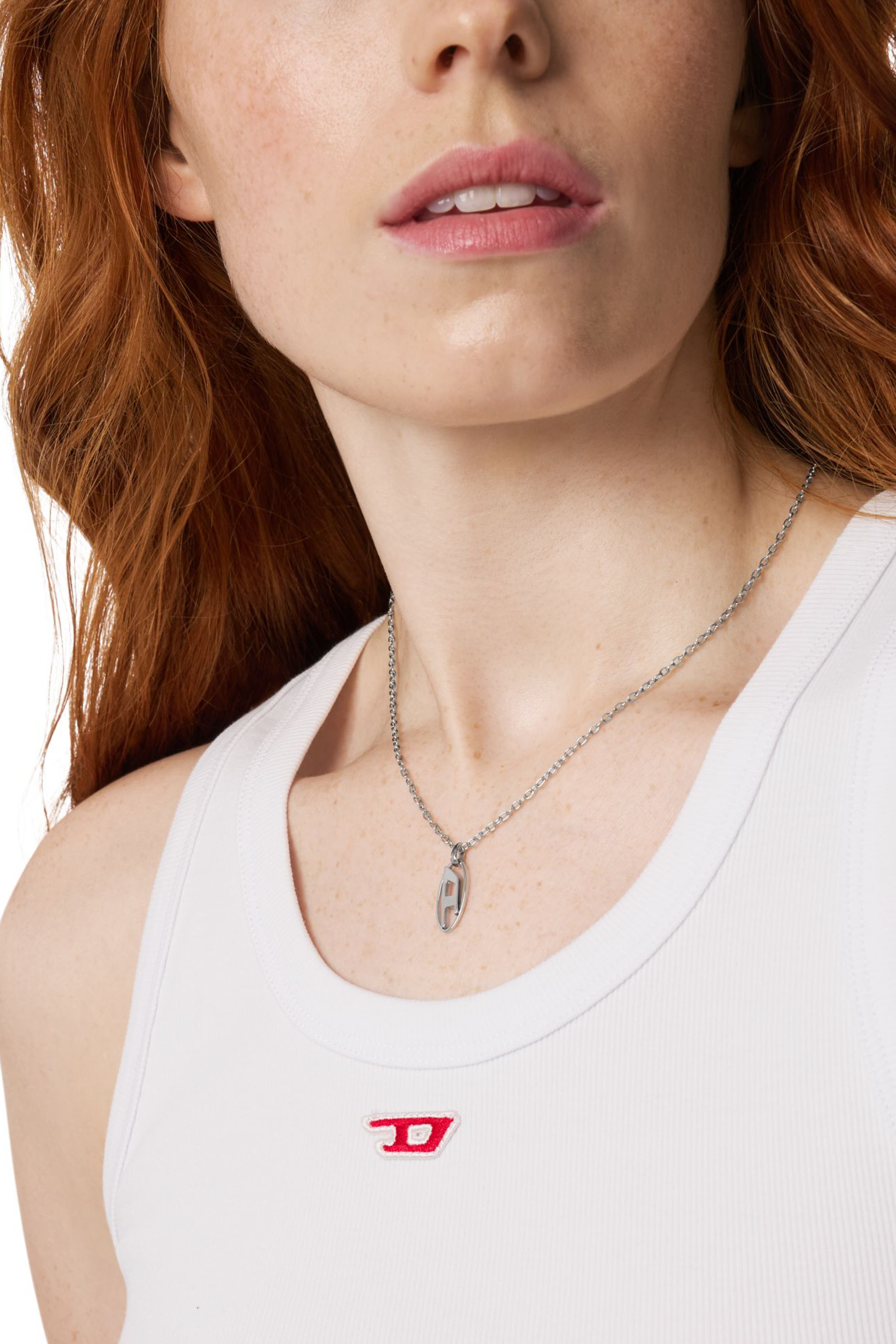 Diesel - DX1661040 JEWELLERY, Collier pendentif en acier inoxydable Mixte in Gris argenté - 3