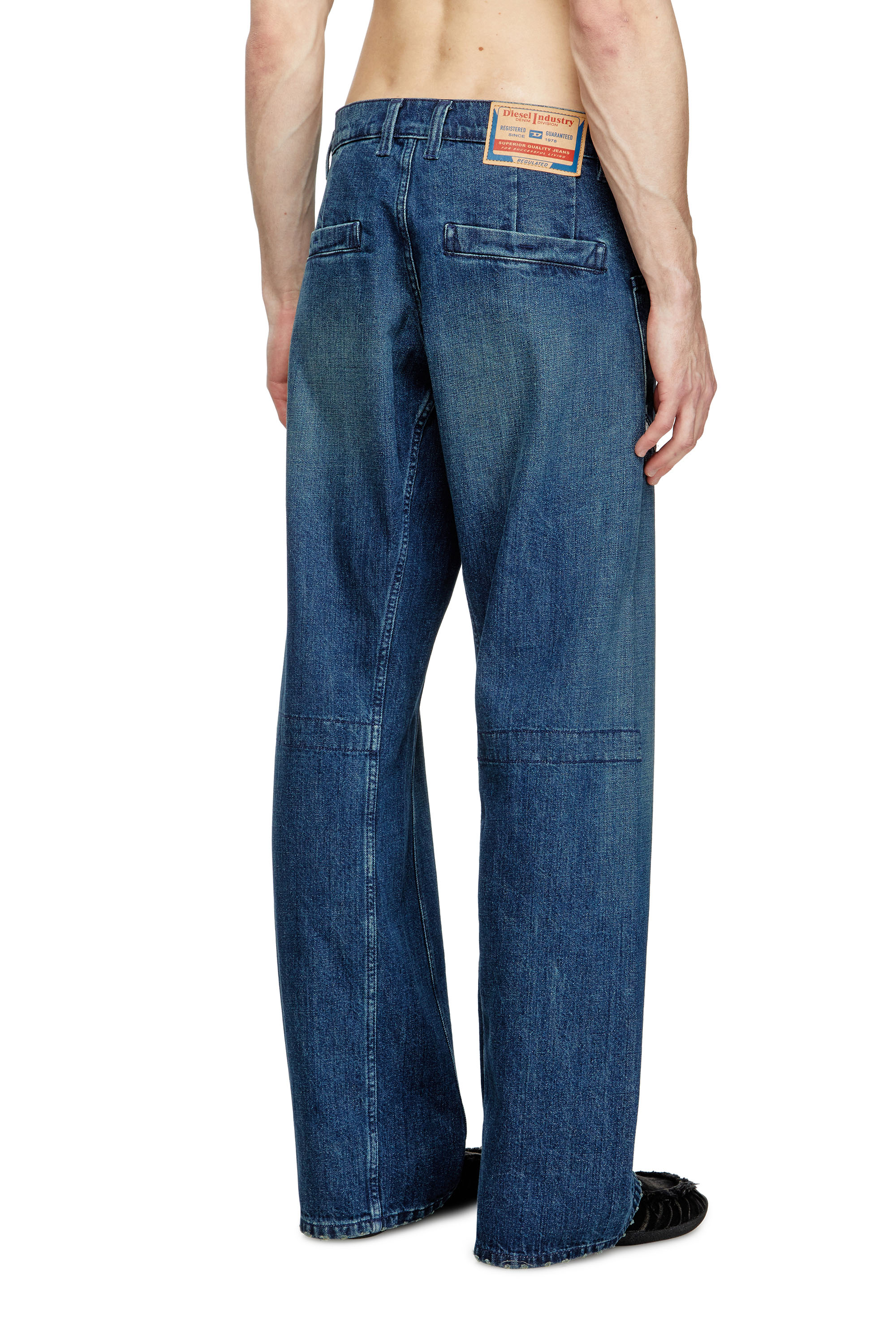 Relaxed Jeans D-Zeta 0DBDS, Bleu Foncé Diesel - Relaxed Jeans D-Zeta 0DBDS Homme, Bleu Foncé - Image 4