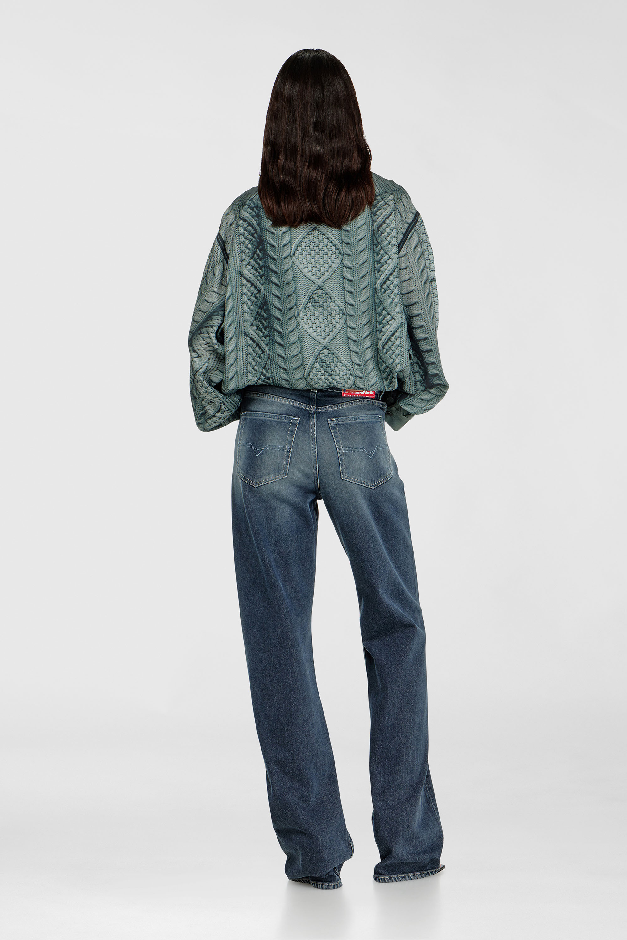 Diesel - Regular Jeans 1971 D-Sent 007EI Femme, Bleu Fonc&eacute; - Image 3