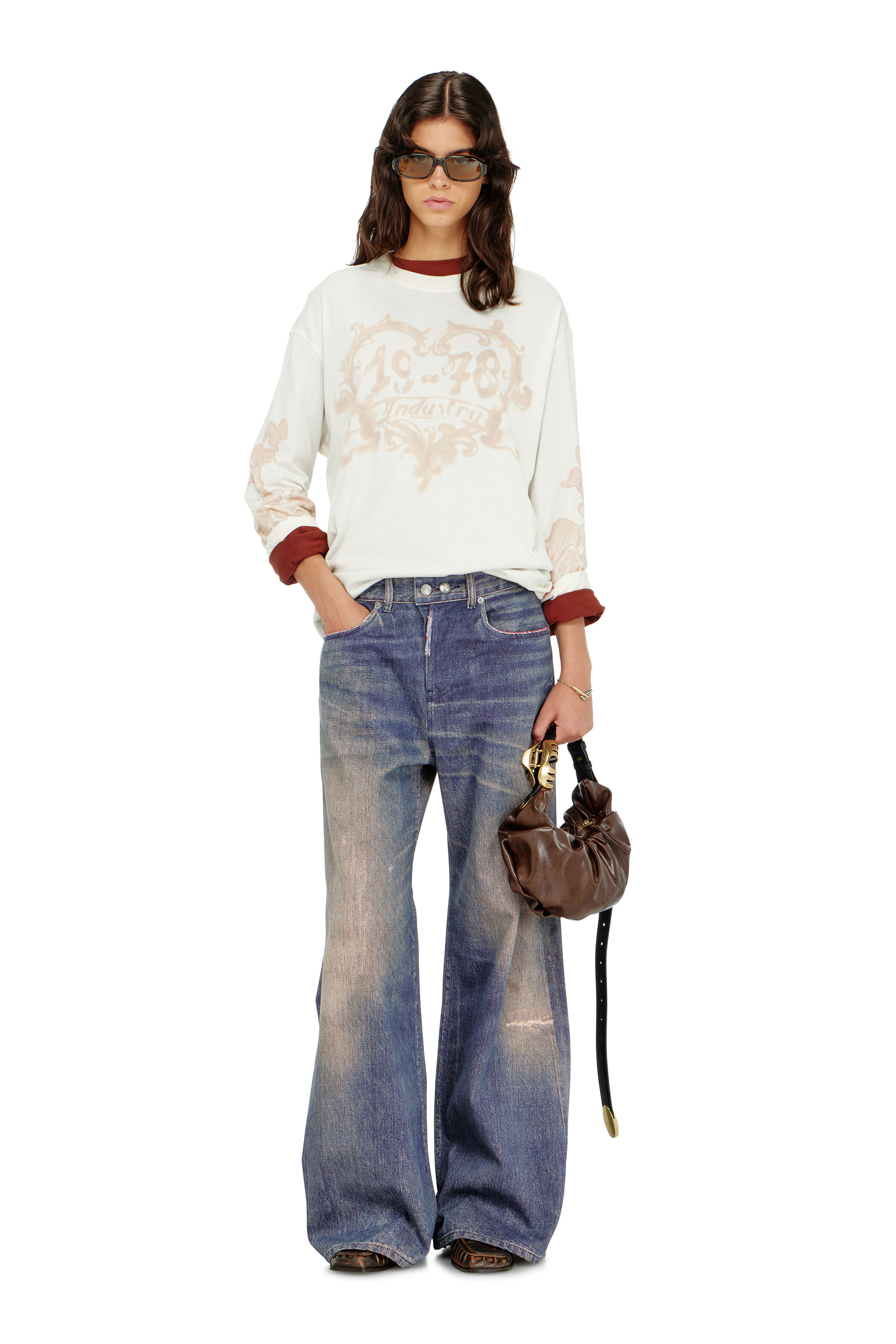 Diesel - Relaxed Jeans 1996 D-Sire 09P95 Femme, Bleu Fonc&eacute; - Image 1