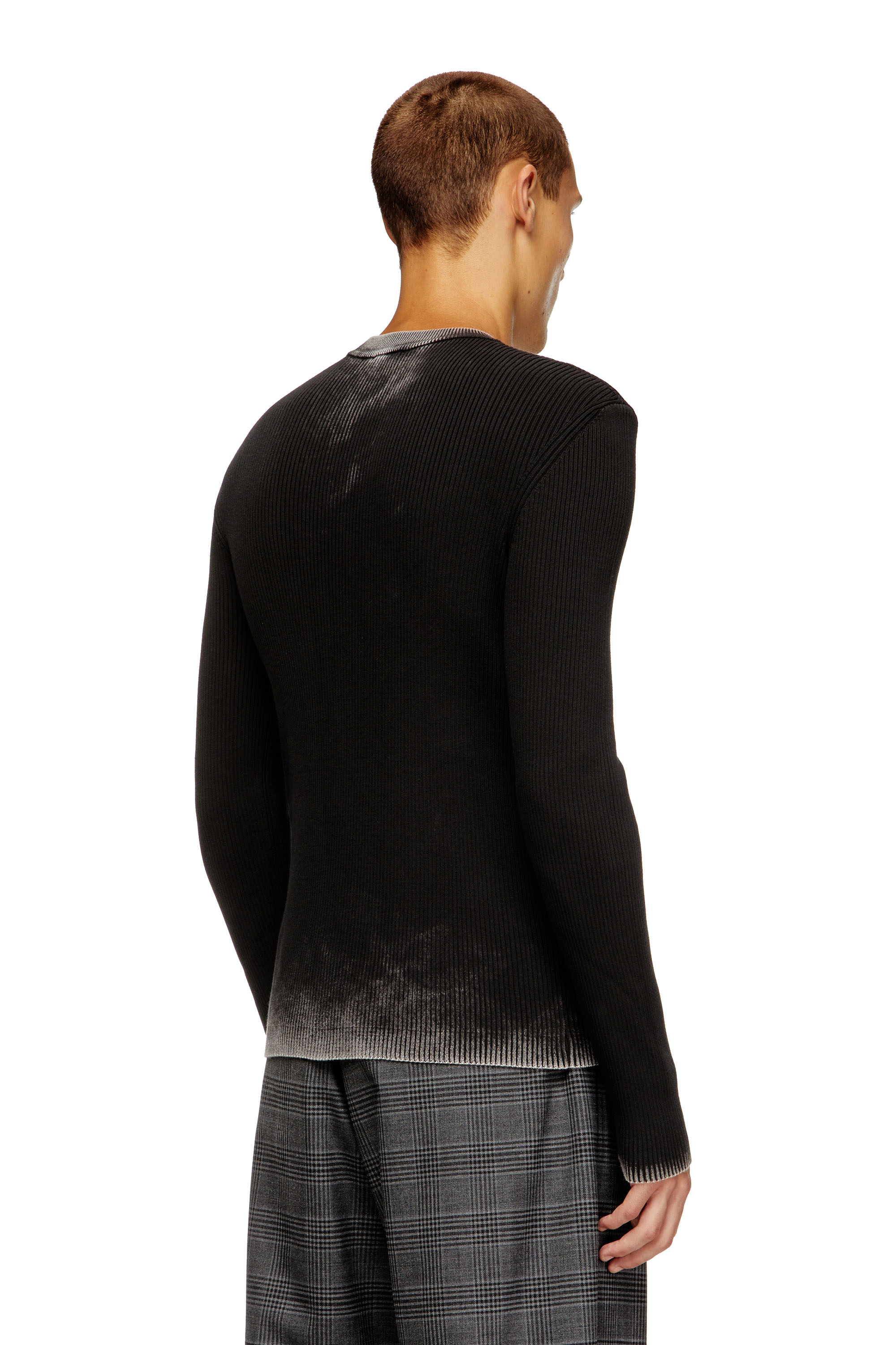 Diesel - K-DARIN-A, Pull cut-out avec Oval D Homme in Noir - 4