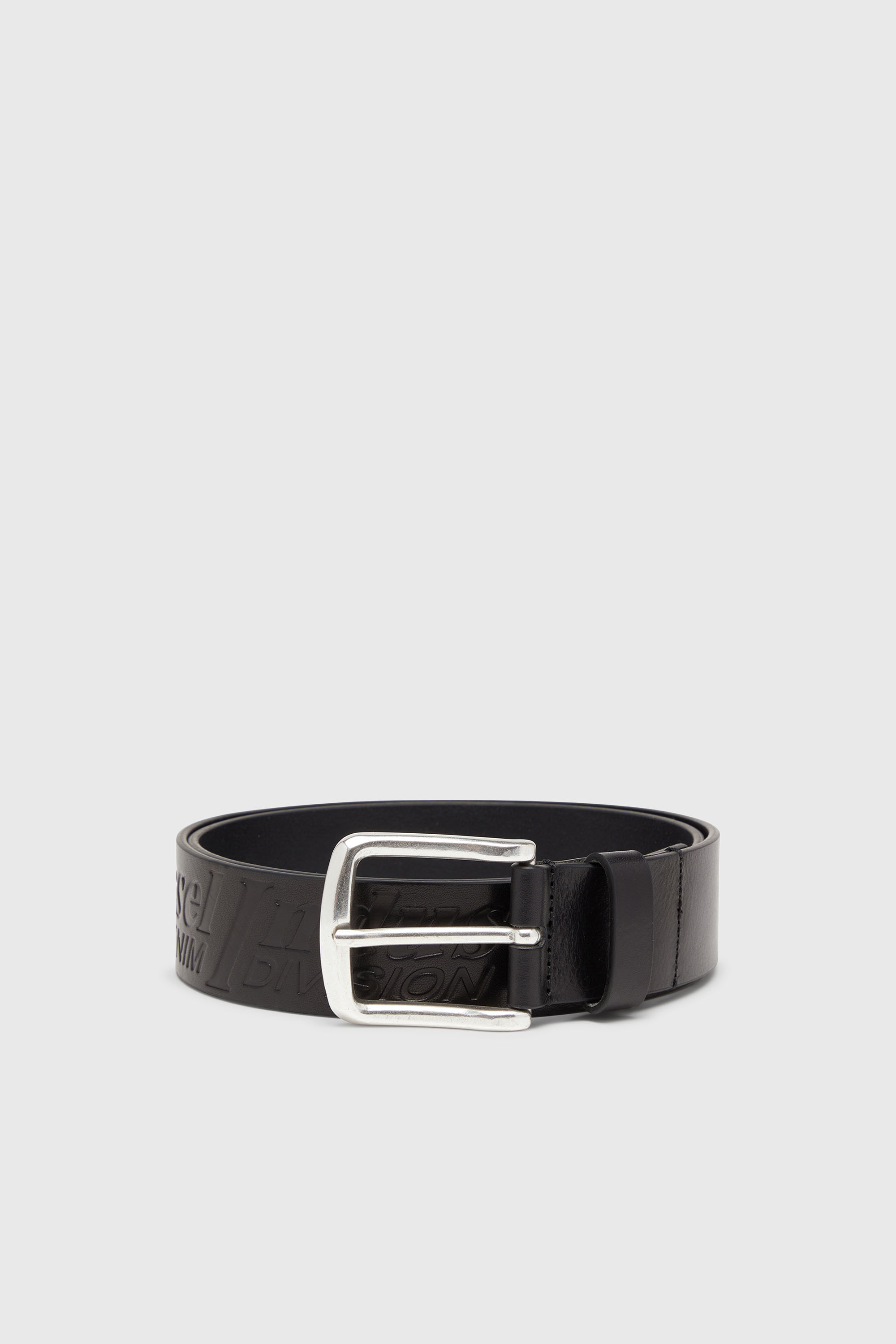 Ceinture 4 cm en cuir avec logo grav&eacute;