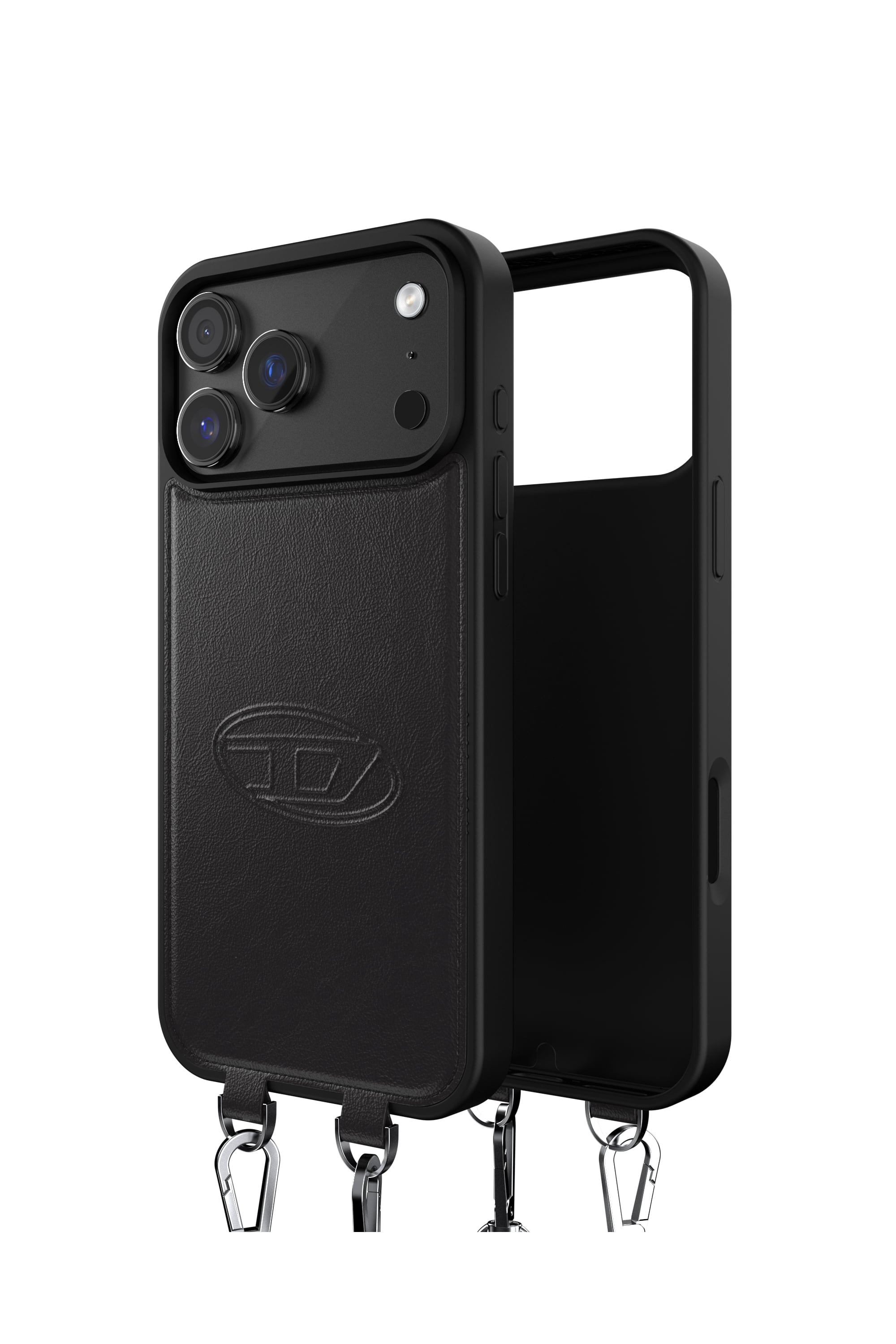 Diesel - 60663 MOULDED CASE, Coque Oval D avec dragonne et MagSafe pour iPhone 17 Pro Max Mixte in Noir - 1