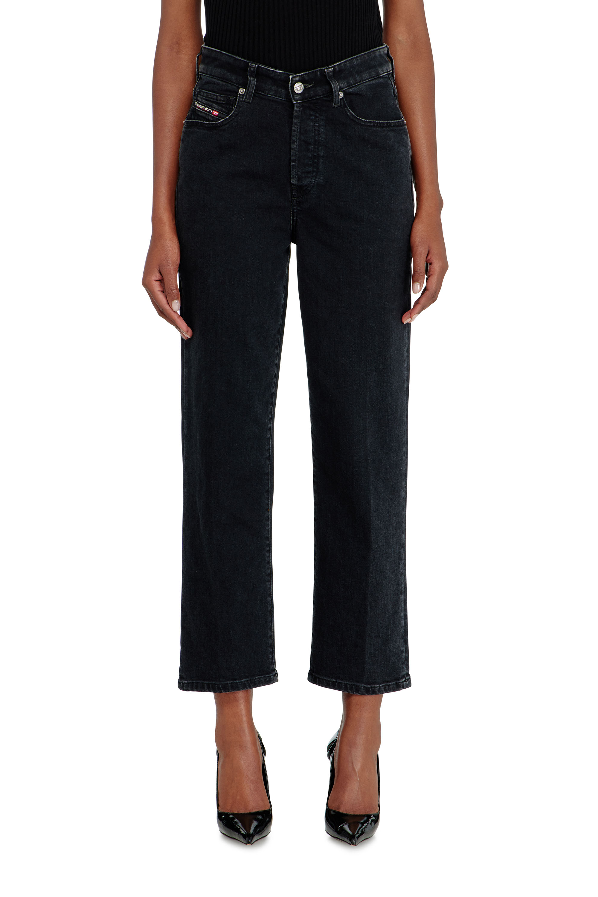 Diesel - Regular Jeans 1981 D-Went 09N89 Femme, Noir/Gris fonc&eacute; - Image 4