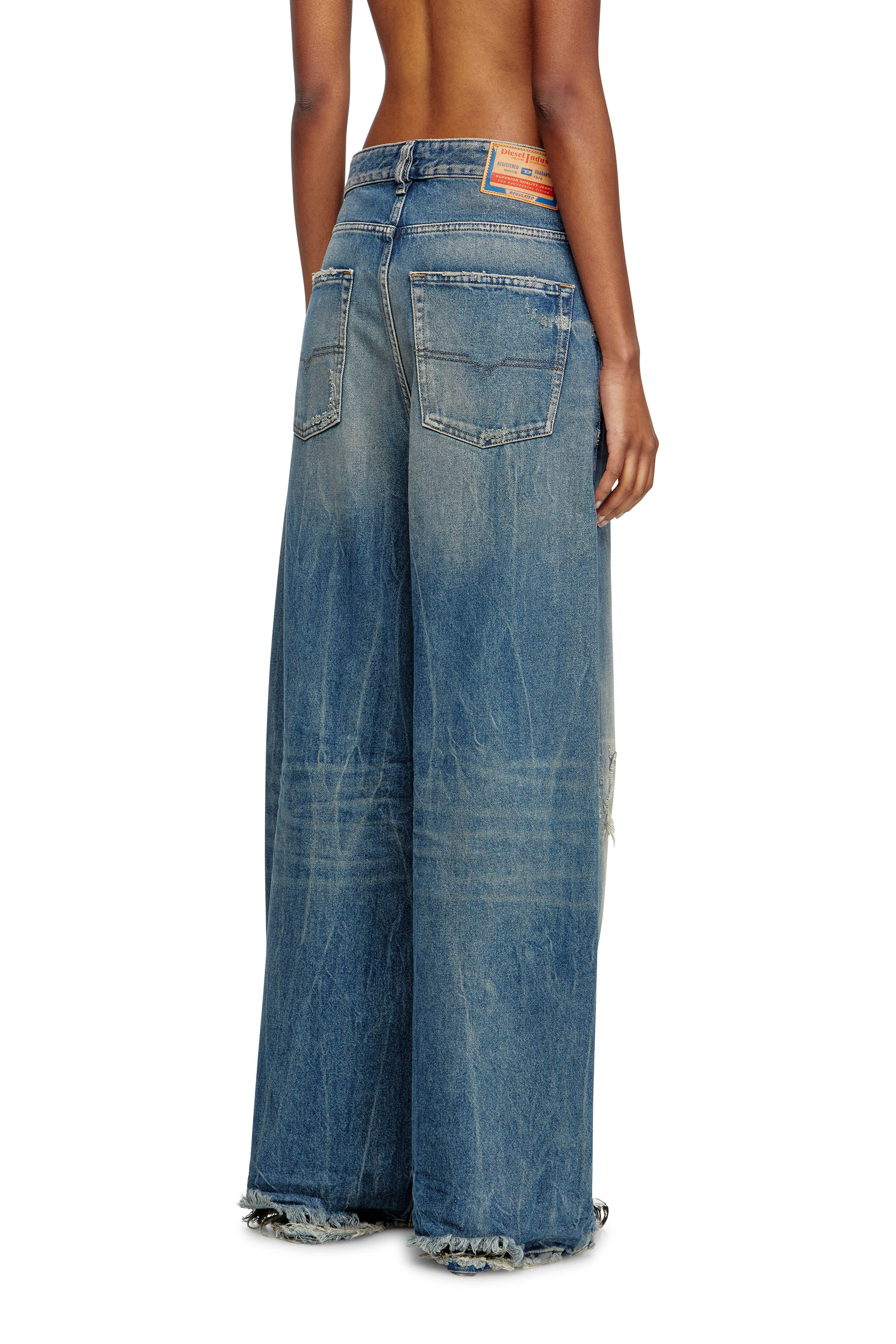 Diesel - Relaxed Jeans 1996 D-Sire 09M28 Femme, Bleu moyen - Image 4