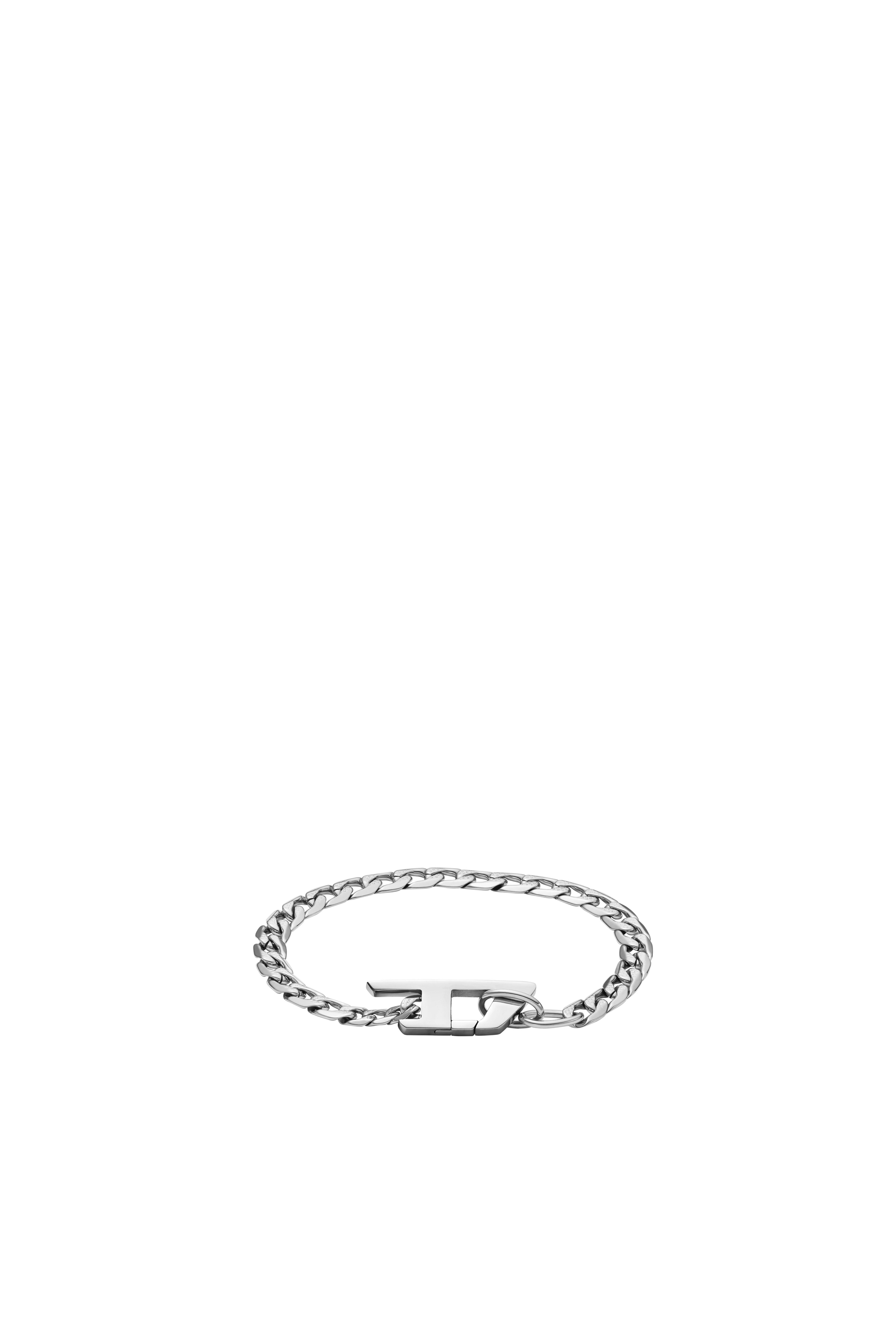 Diesel - DX1496, Unisex Stainless steel chain bracelet in Silver - Image 1