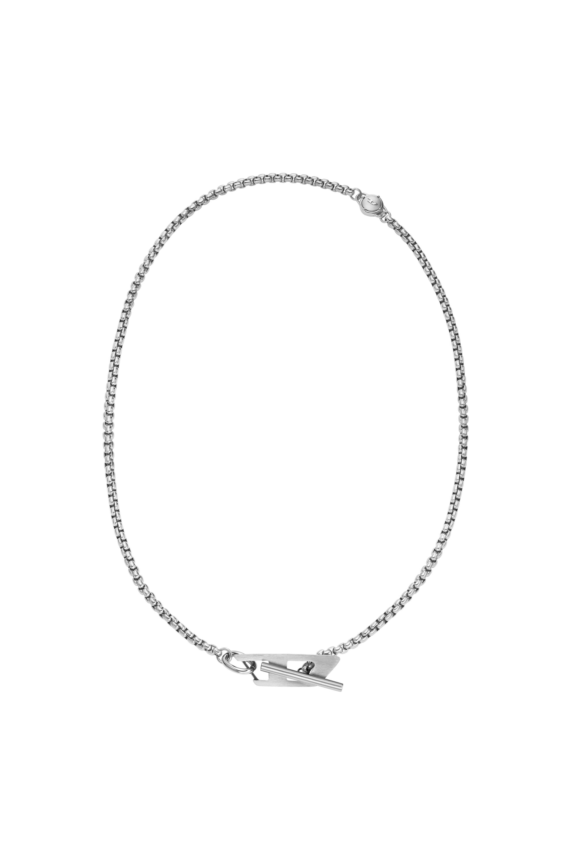 Diesel - DX1477, Collier chaîne en acier inoxydable Mixte in Gris argenté - 1