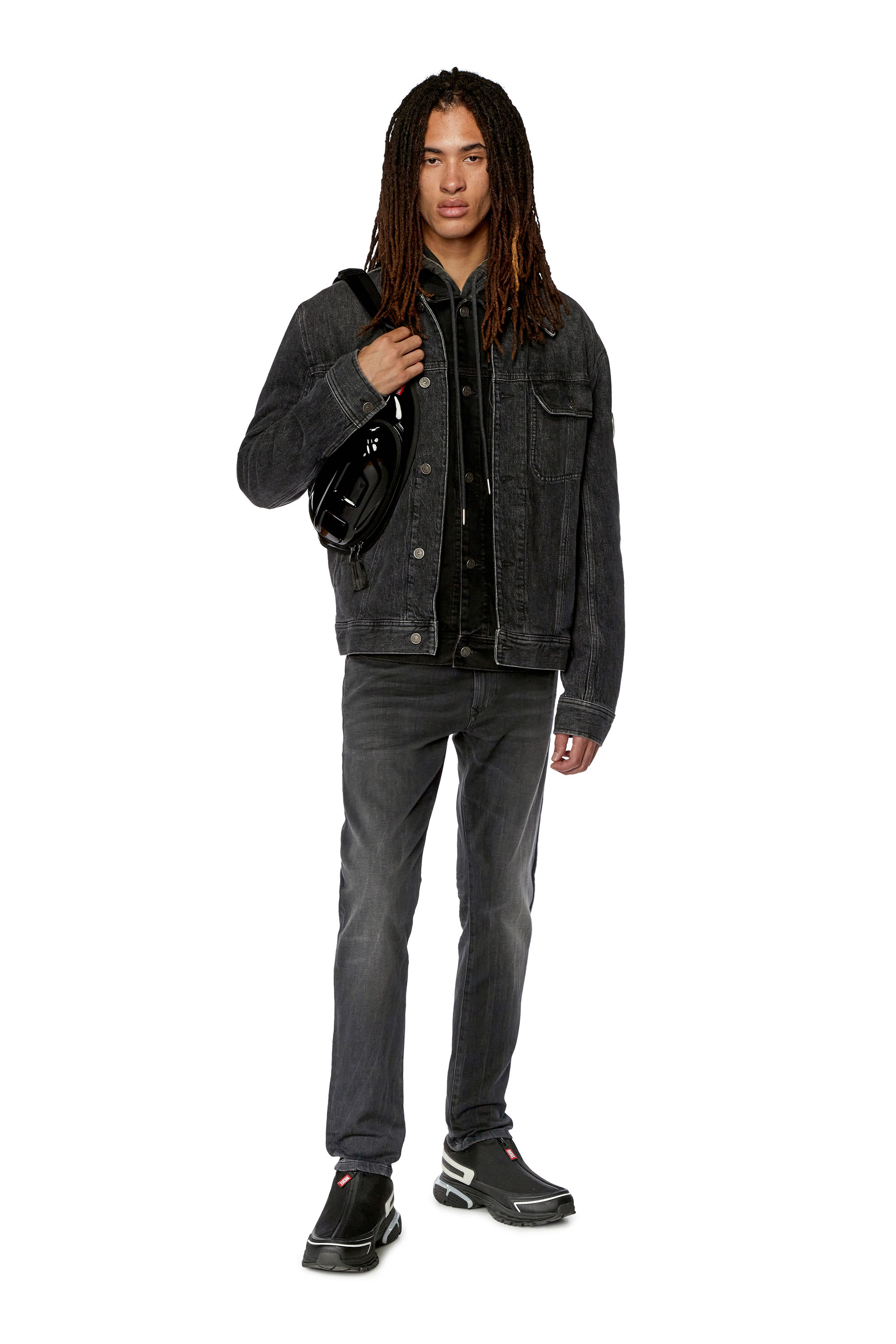 Diesel - Tapered Krooley JoggJeans® 068FS, Noir/Gris foncé - Image 4