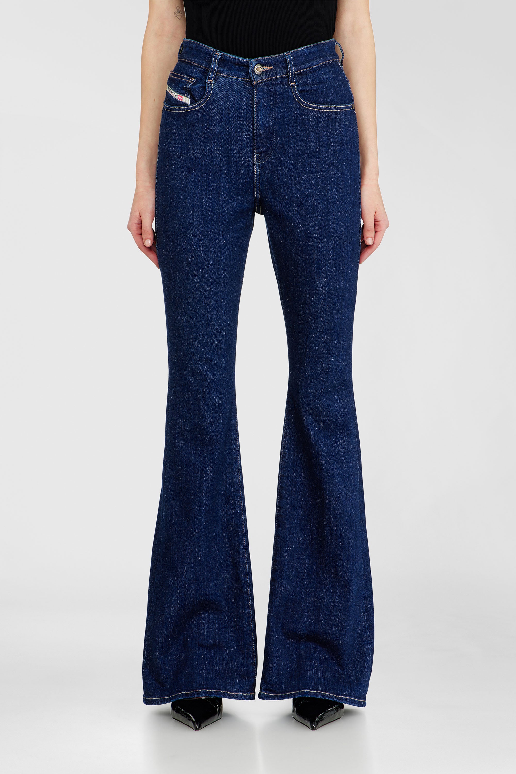 Diesel - Bootcut Jeans 1973 D-Partt 09Q03 Femme, Bleu Fonc&eacute; - Image 1