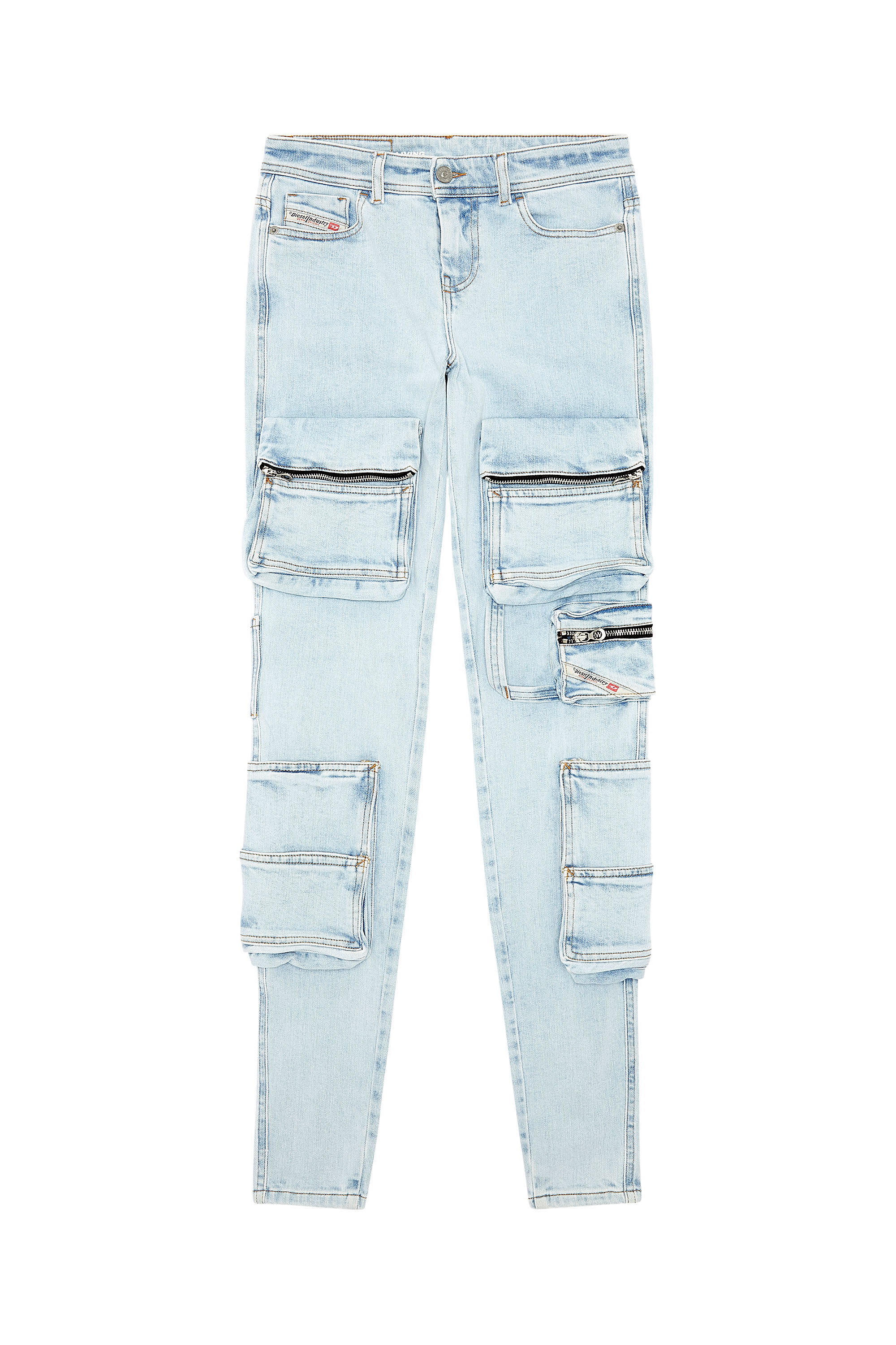 Diesel - Super skinny Jeans 1984 Slandy-High 068FU, Bleu Clair - Image 3