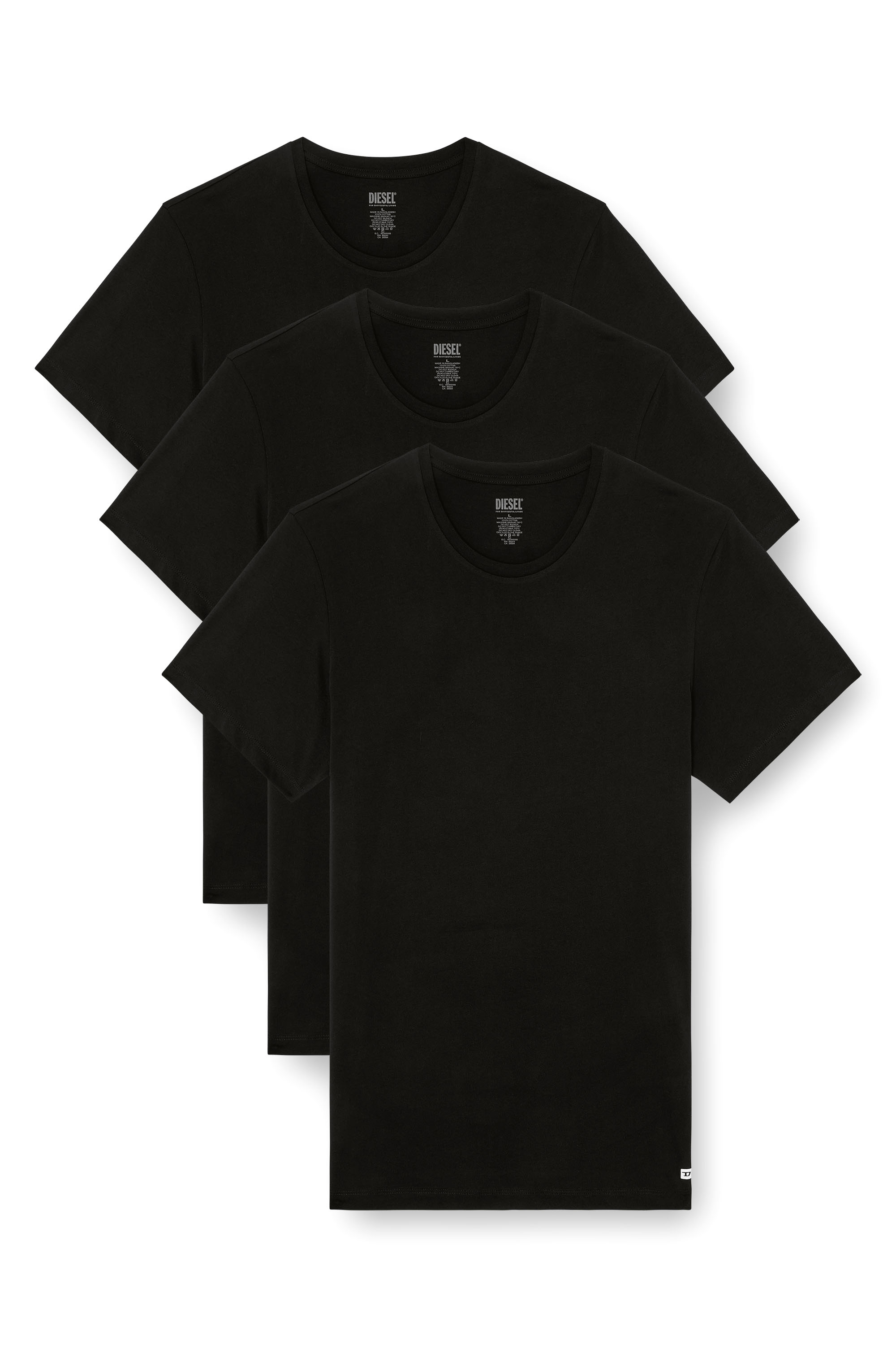 Diesel - RANDAL-D-BOX-3PACK, Man's Three-pack of T-shirts in Black - 1