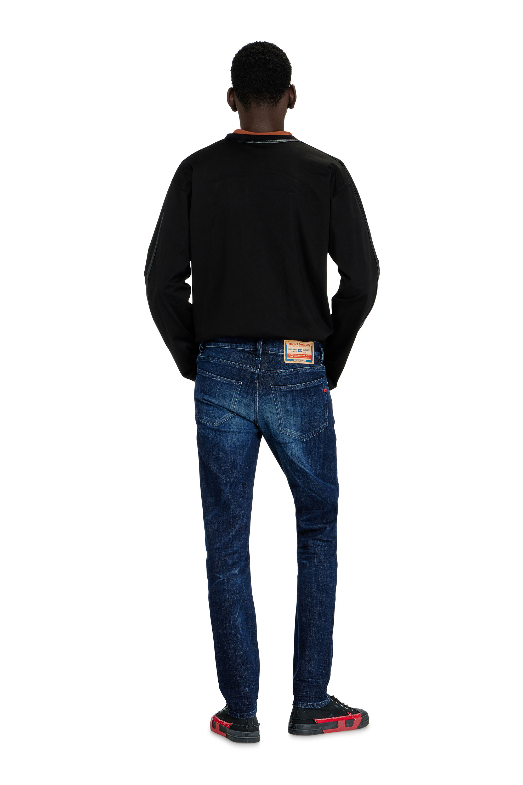 Diesel - Slim Jeans 2019 D-Strukt 0ADBL Homme, Bleu Fonc&eacute; - Image 3
