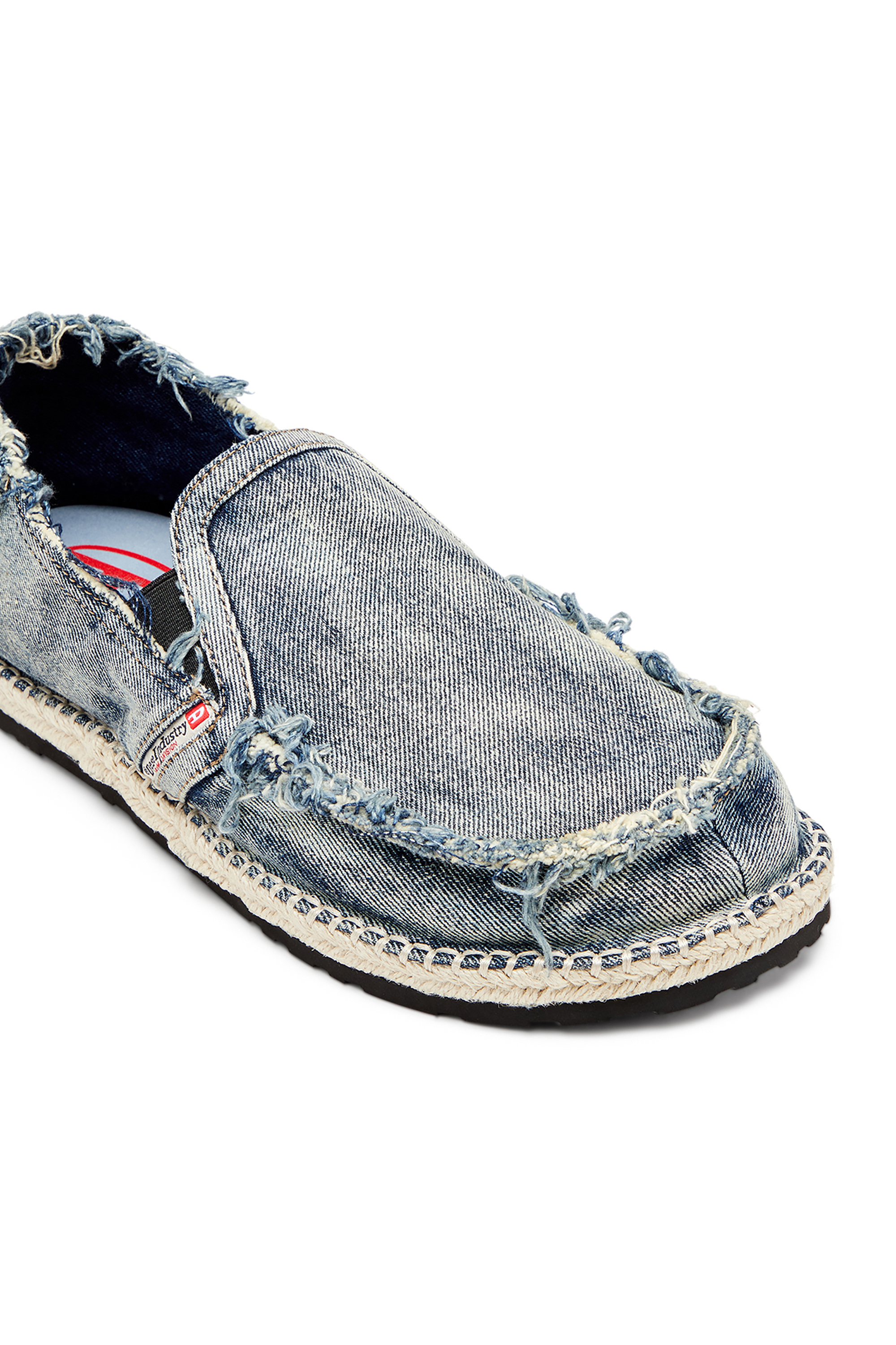 Diesel - D-LUKAS ESP, D-Lukas-Mocassins espadrilles en denim vieilli Homme in Bleu - 6