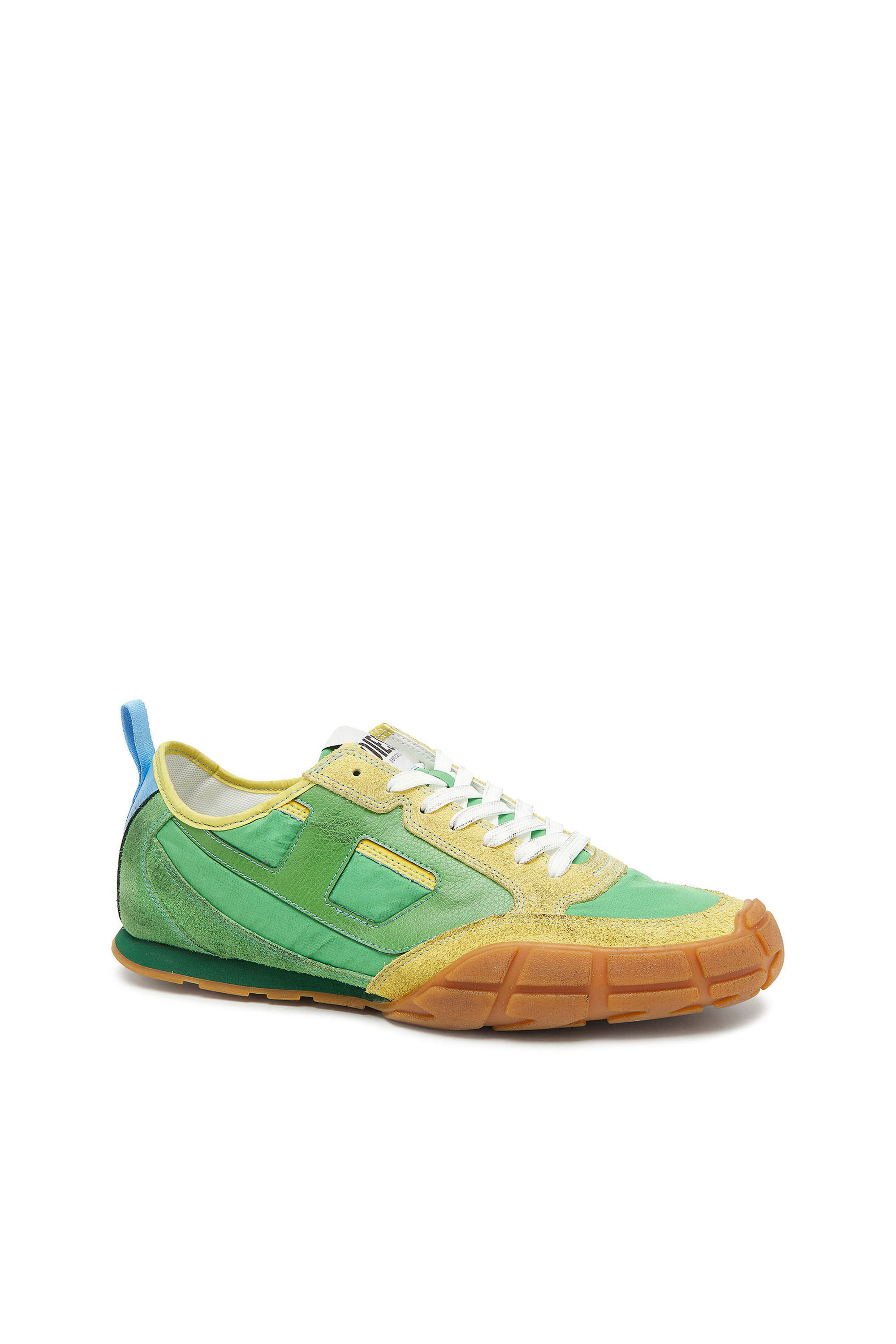 Diesel - S-PAGODHA LOW, S-Pagodha - Baskets en cuir et nylon Homme in Vert - 6