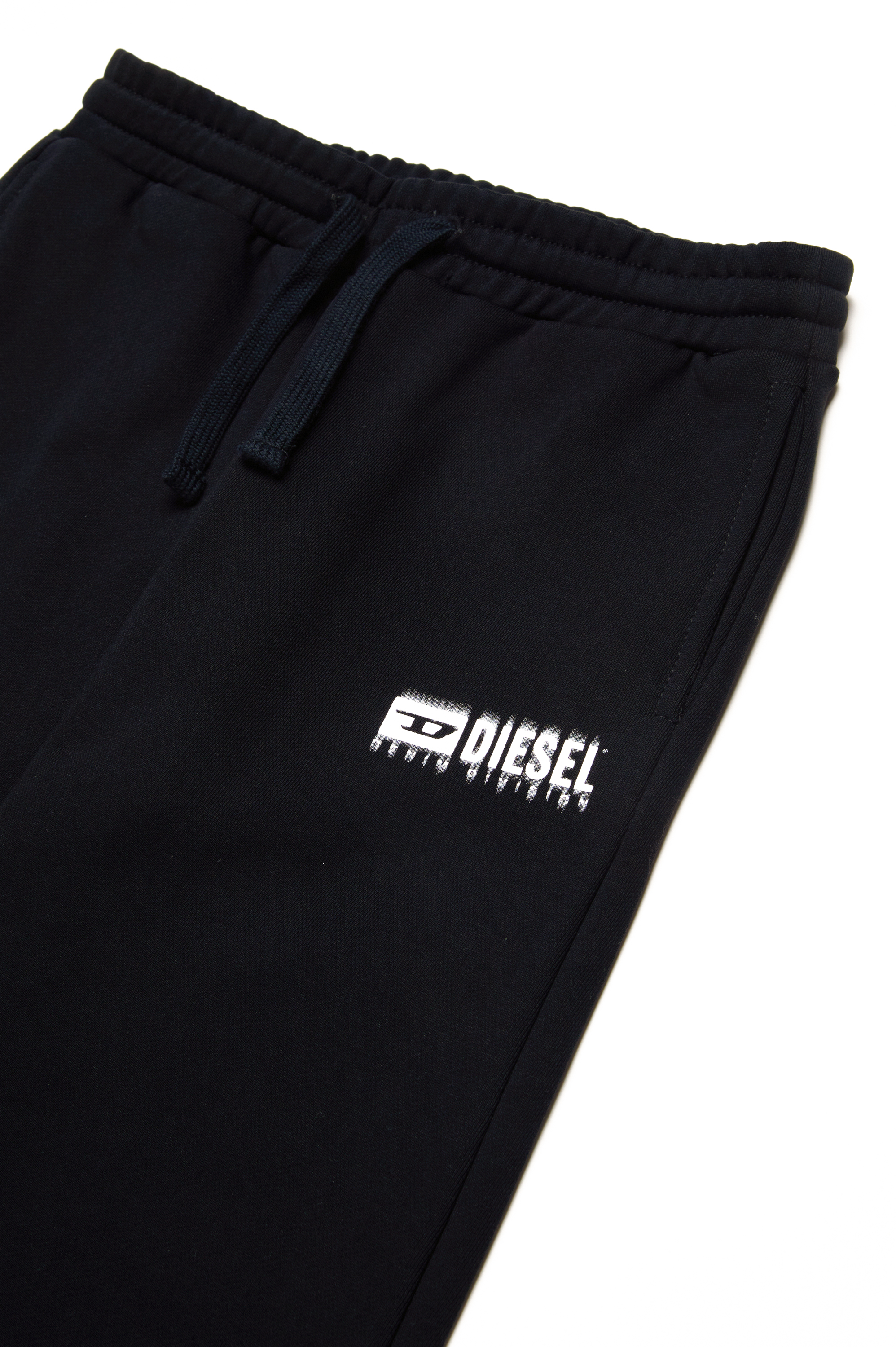 Diesel - PBASE, Homme Pantalon de survêtement avec logo taché in Noir - Image 3