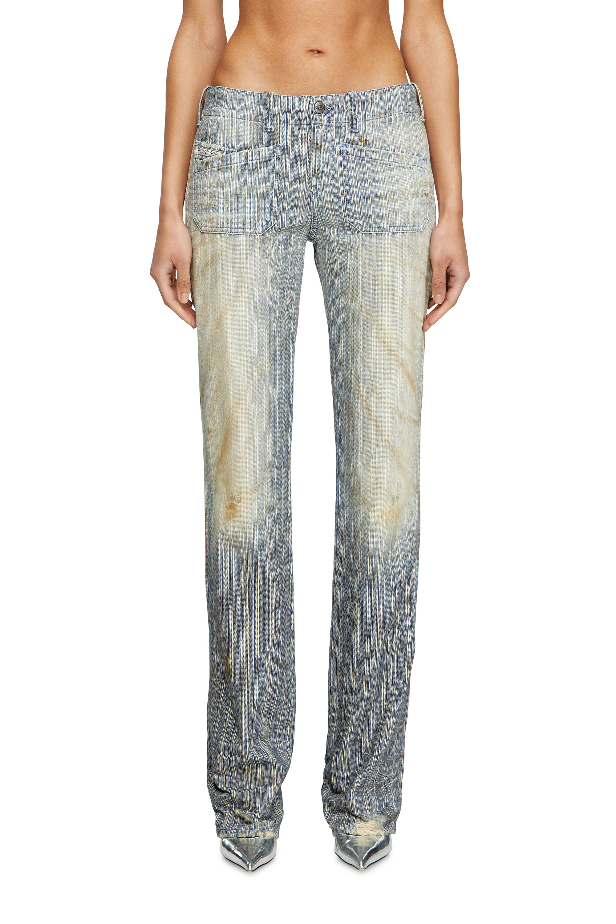 Diesel - Bootcut Jeans D-Keate 09L55 Femme, Bleu moyen - Image 3