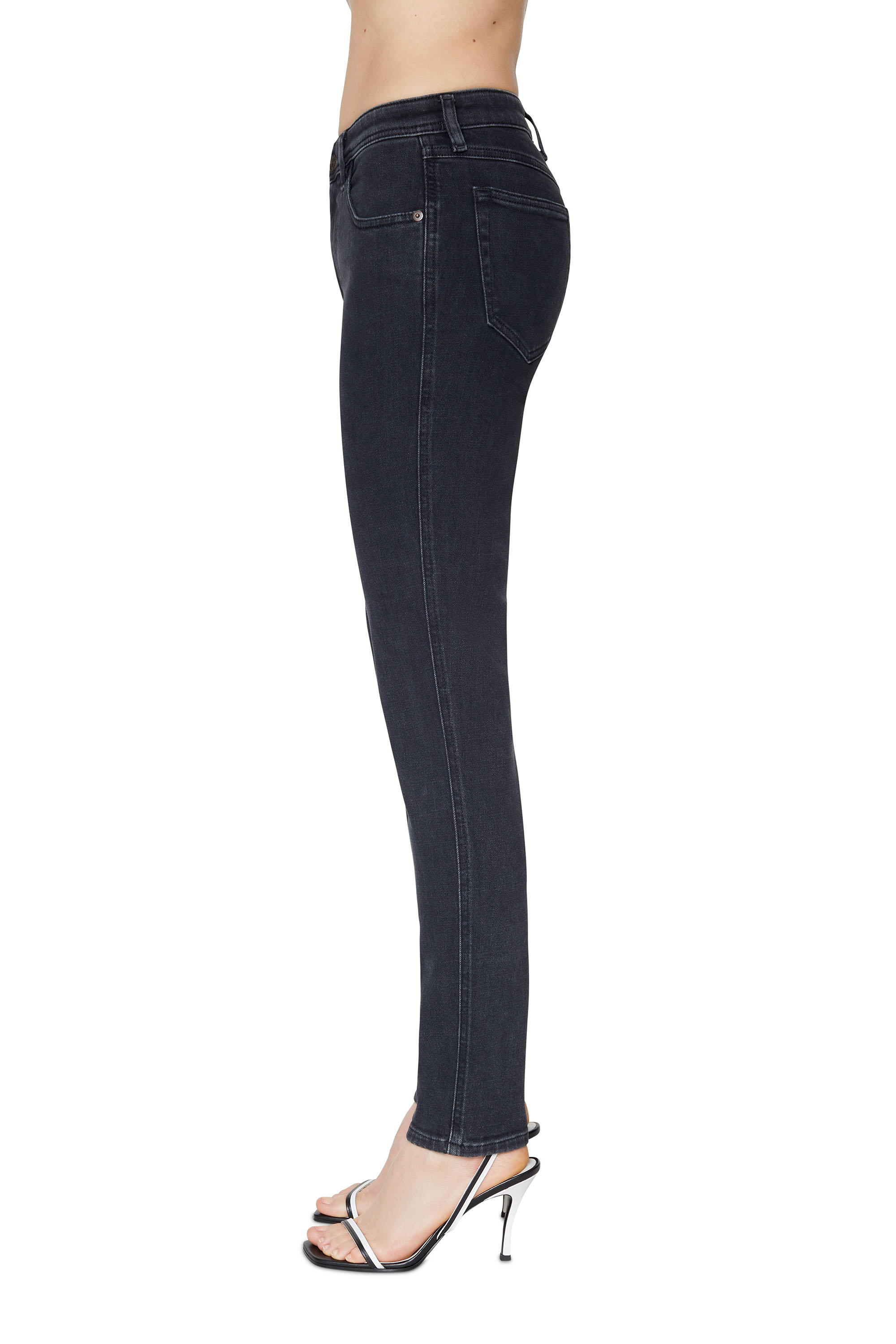 Diesel - Skinny Jeans 2015 Babhila Z870G Femme, Noir/Gris fonc&eacute; - Image 5
