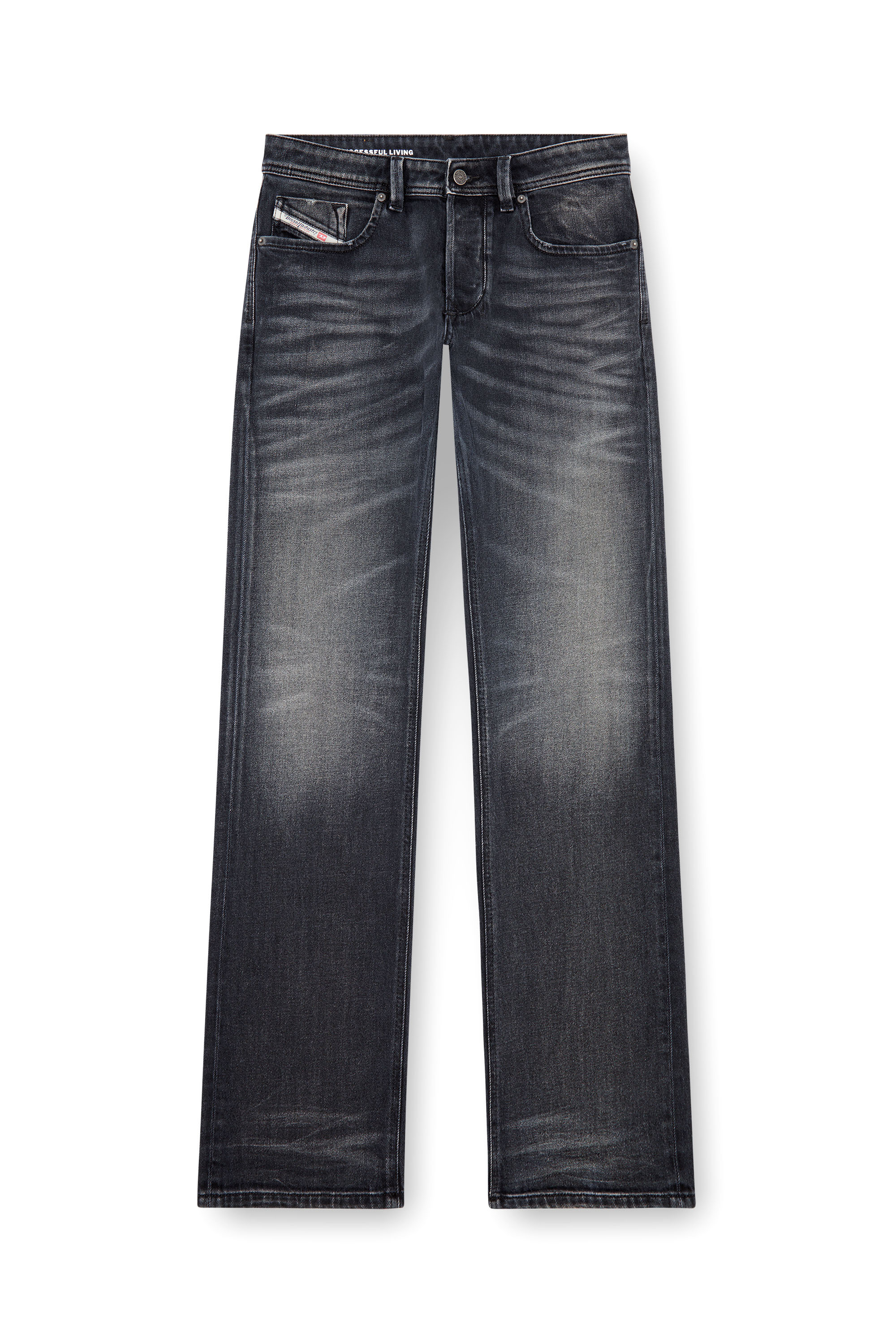 Diesel - Regular Jeans 1985 Larkee 09J65 Homme, Noir/Gris foncé - Image 2