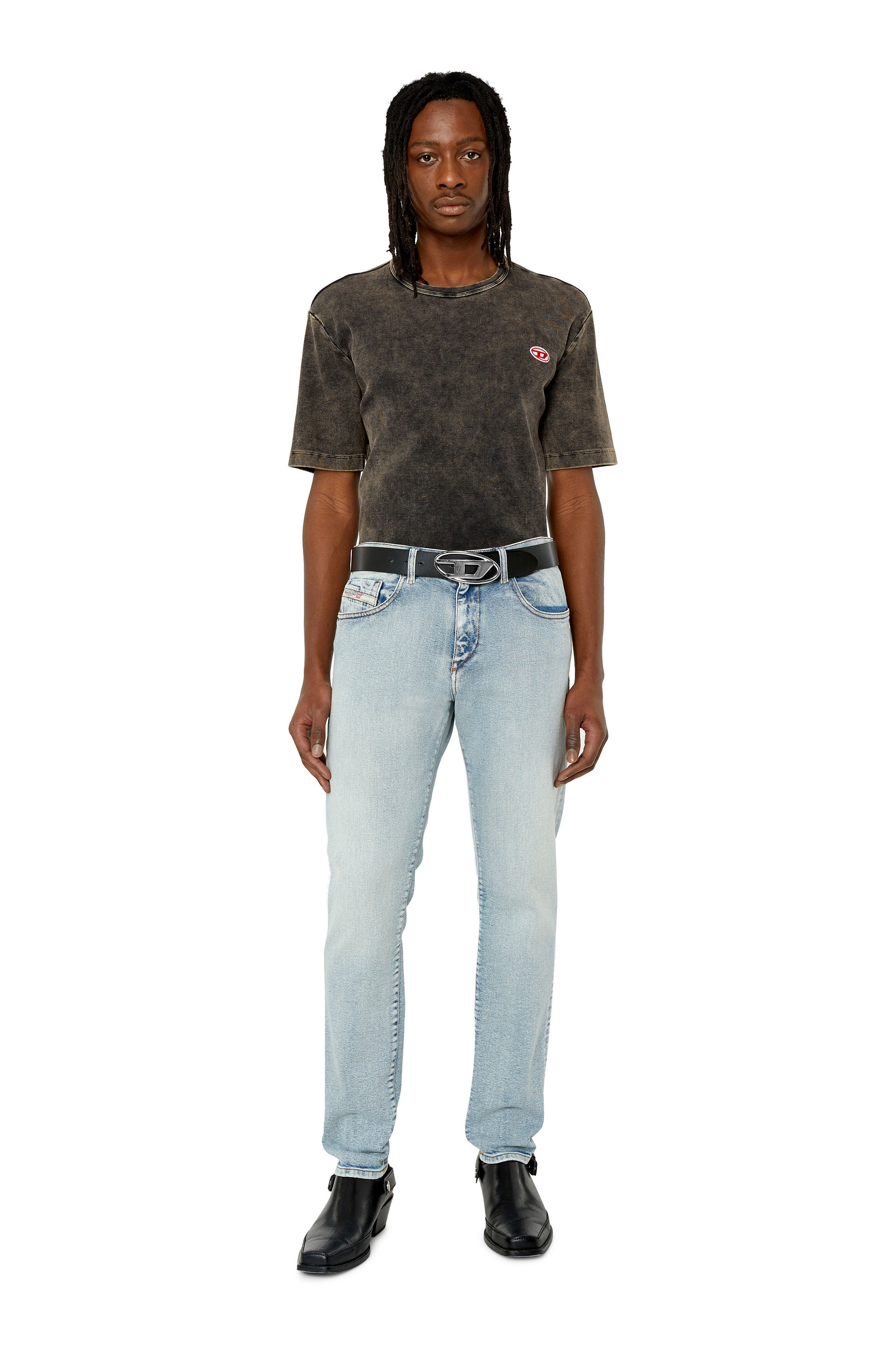 Diesel - 2019 D-Strukt 9C08L Slim Jeans, Bleu Clair - Image 4