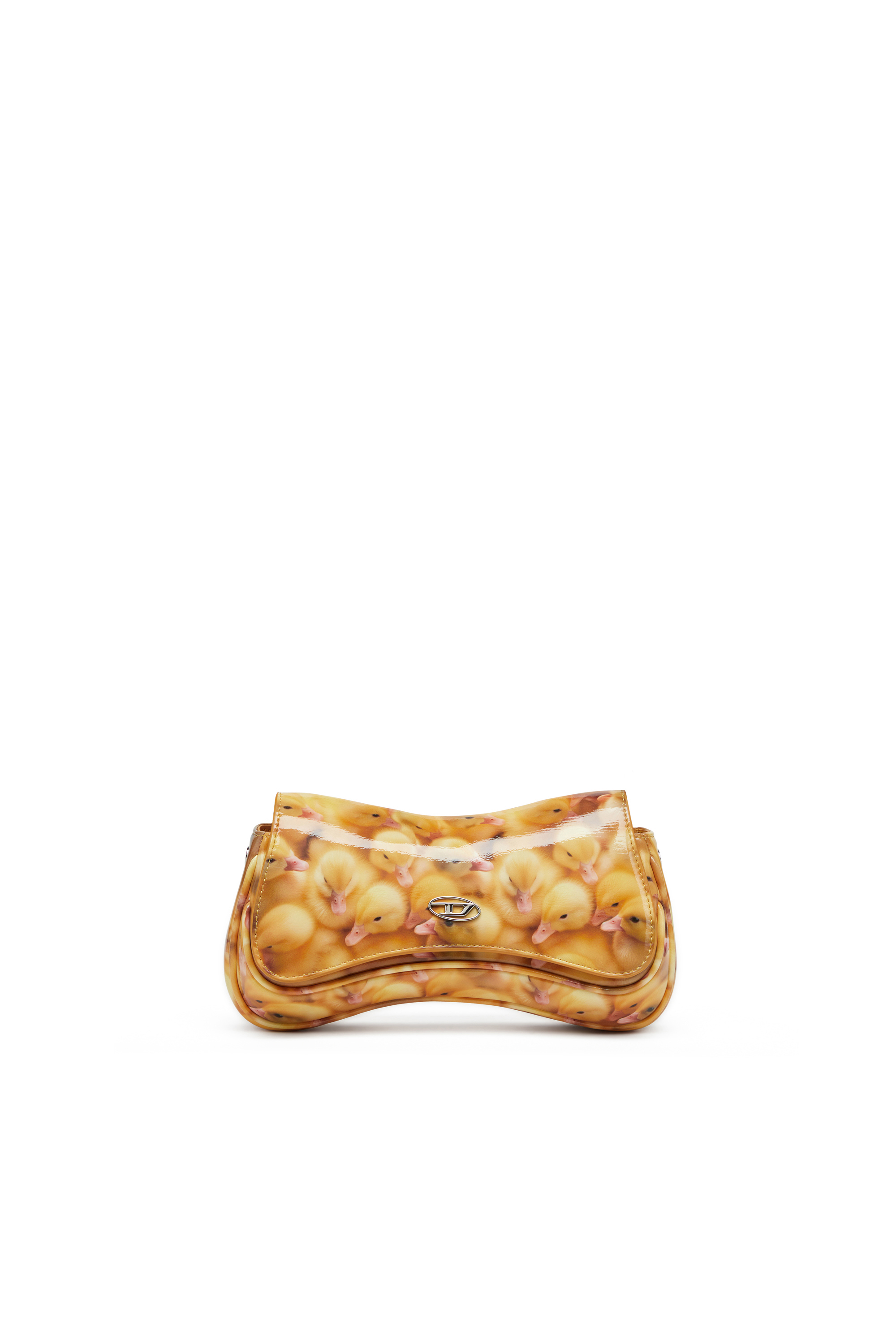 Diesel - PLAY CLUTCH, Play-Pochette brillante avec imprimé Femme in Jaune - 1