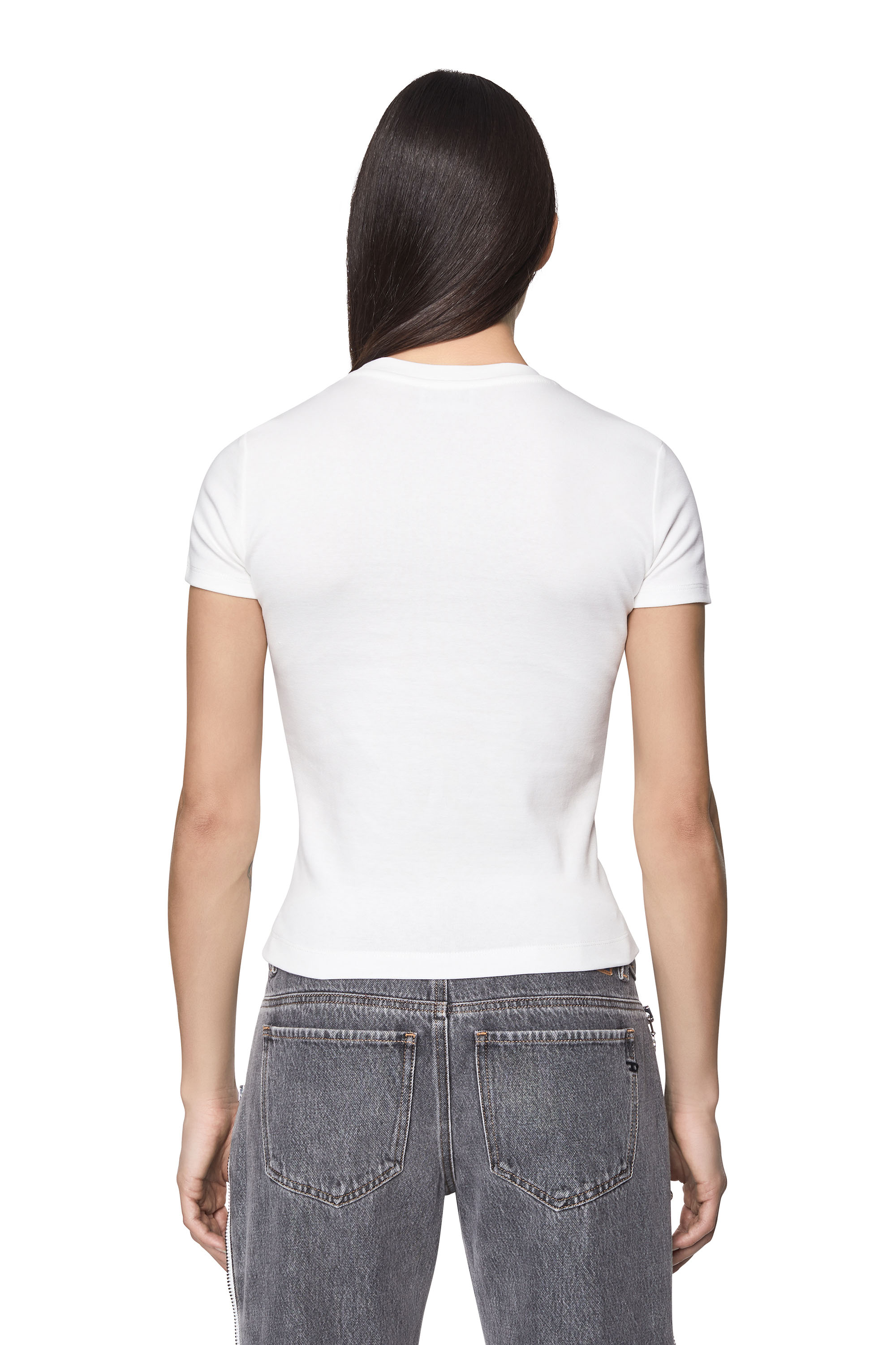 Diesel - T-VAZY, Blanc/Jaune - Image 4