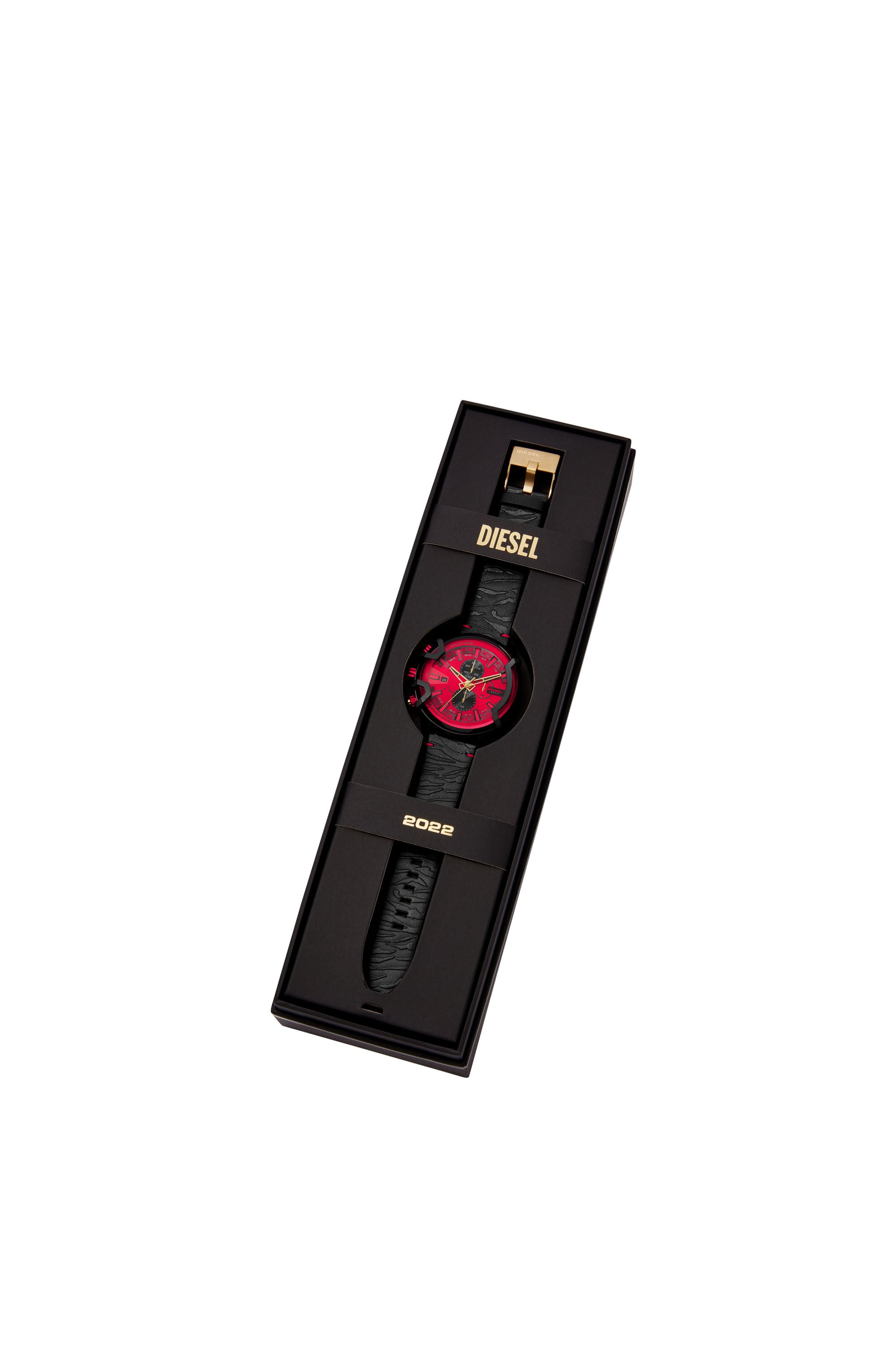 Diesel - DZ4583, Montre Griffed avec un bracelet en cuir Homme in Polychrome - 4
