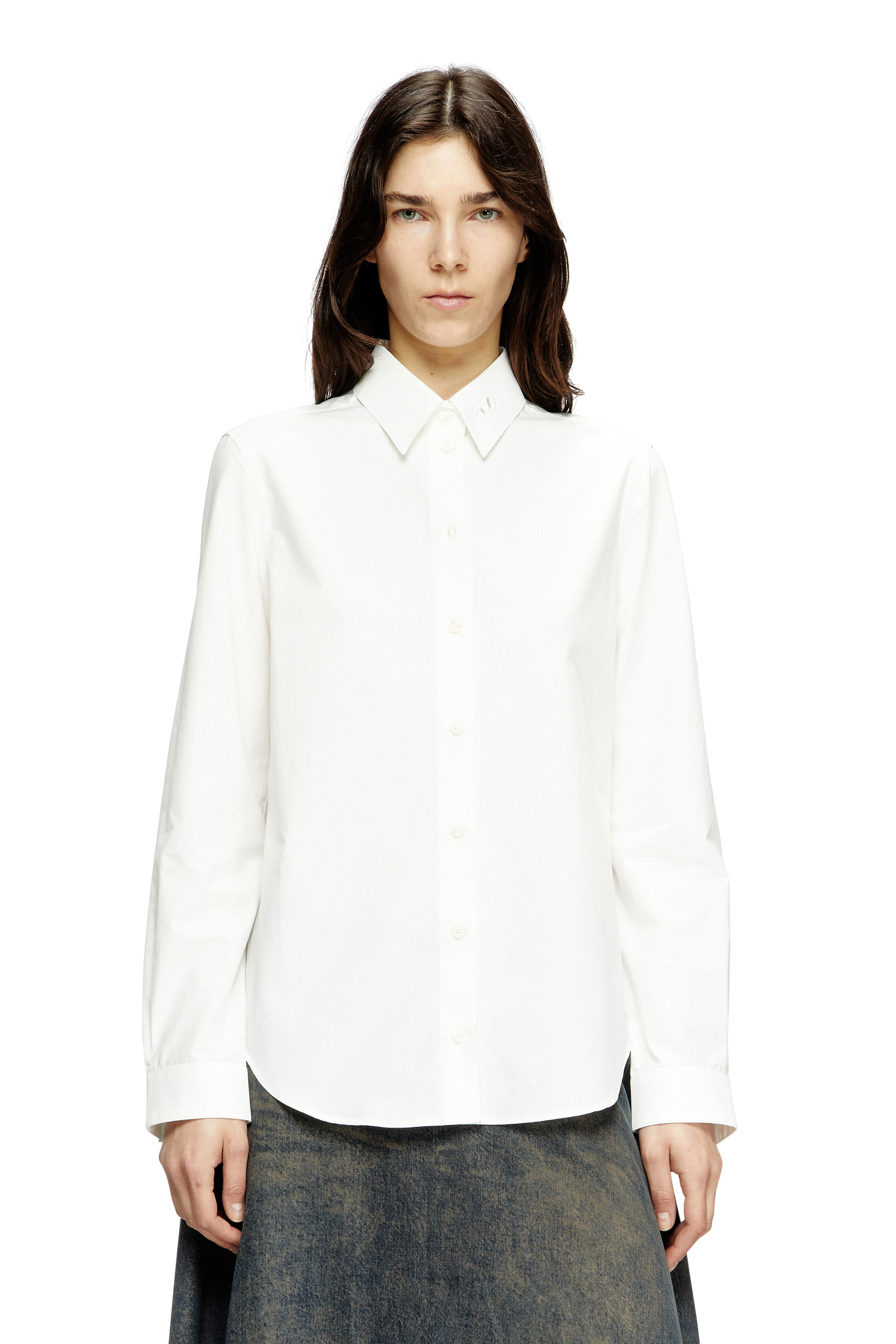 Diesel - C-RONOS, Chemise en popeline avec Oval D Femme in ToBeDefined - 1