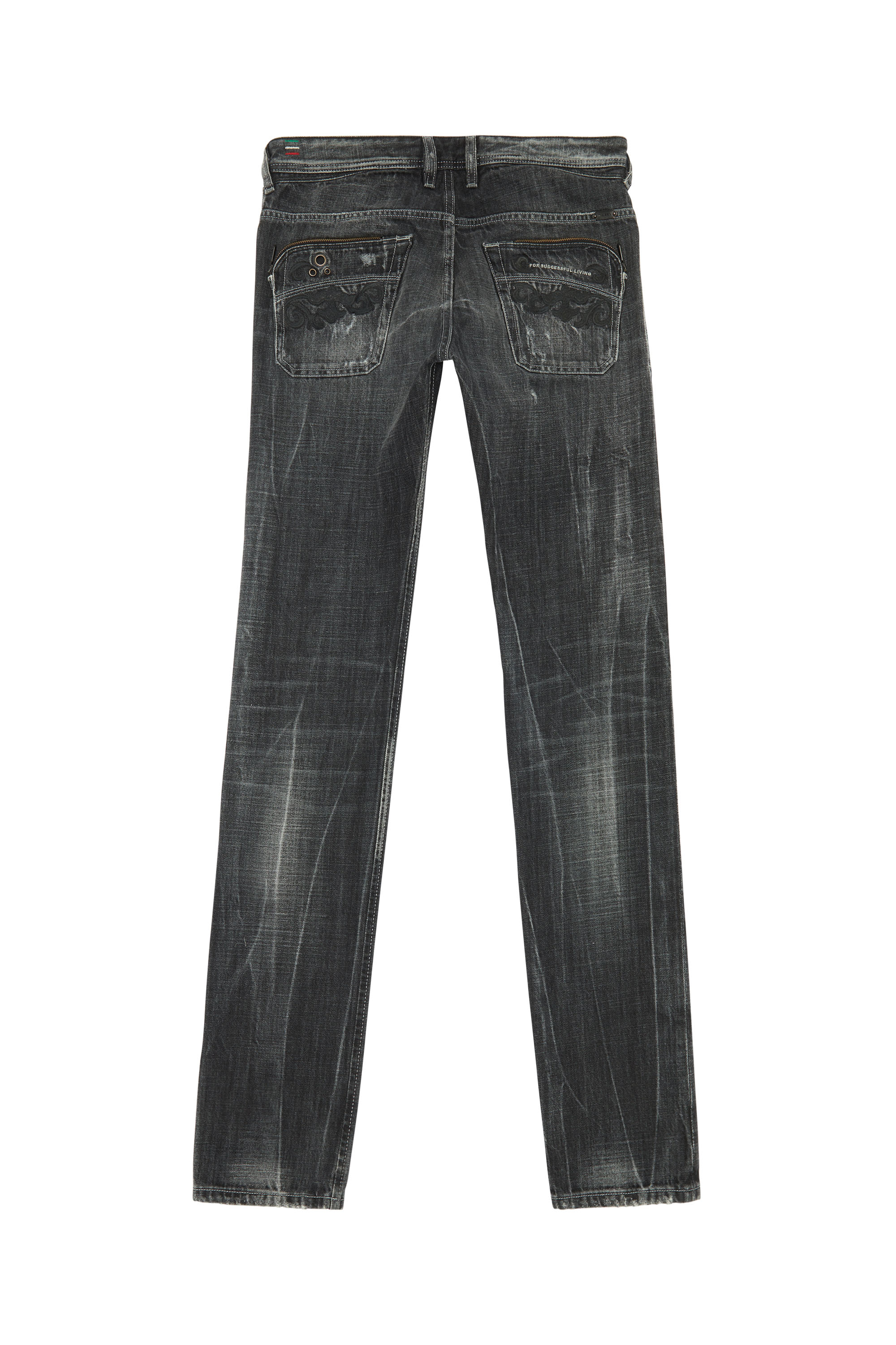 Diesel - POIAK, Homme - Jeans Noir/Gris foncé Homme in Noir - 2