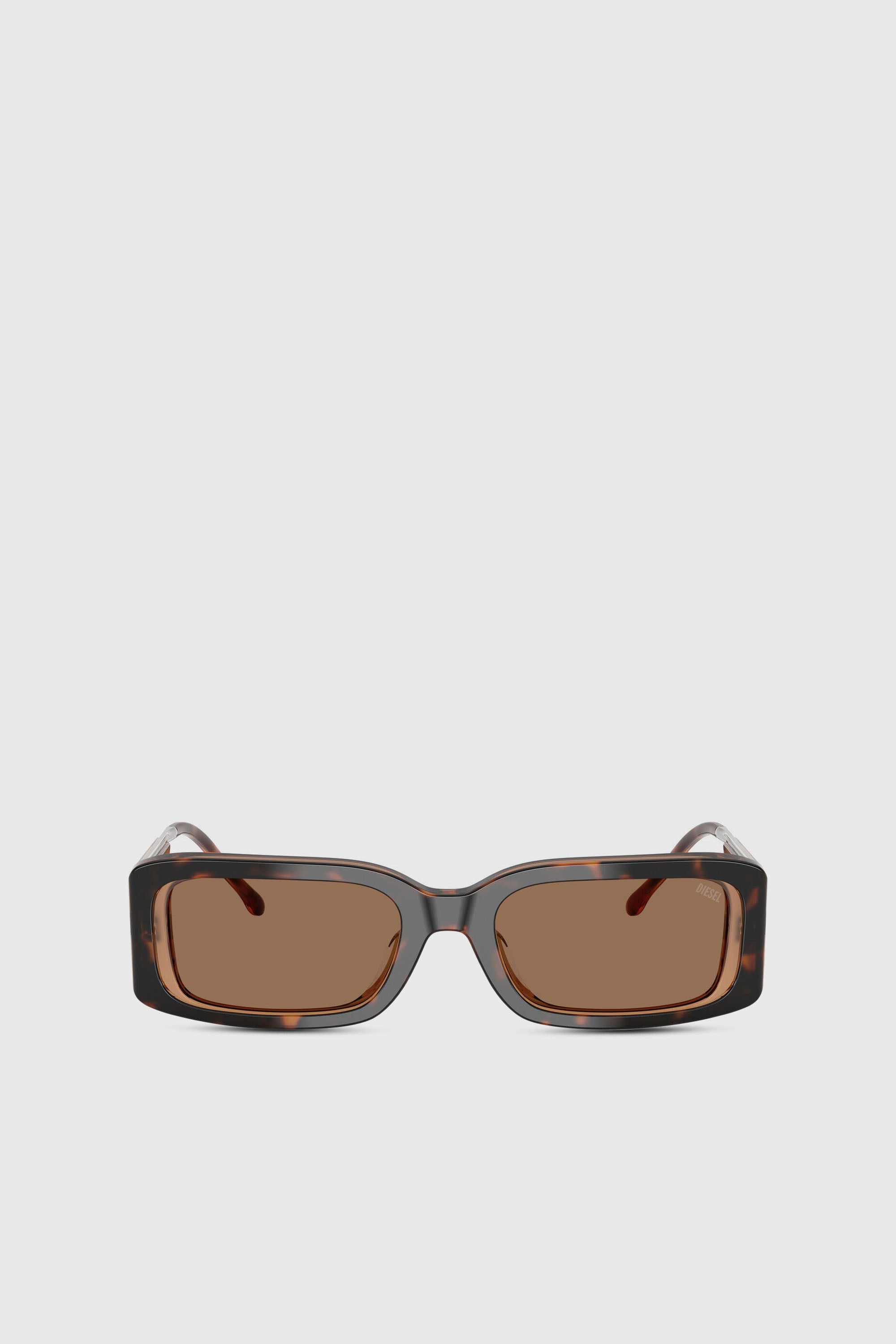 Diesel - 0DL2017U, Lunettes de soleil rectangulaires Mixte in Marron - 1