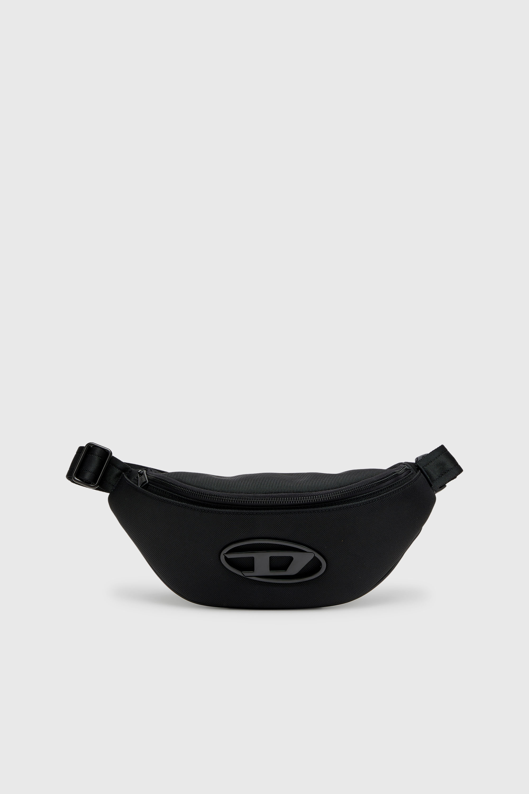 Diesel - HOLI-D BELT BAG M, Holi-D - Sac banane en nylon avec poche int&eacute;rieure Mixte in Noir - 1