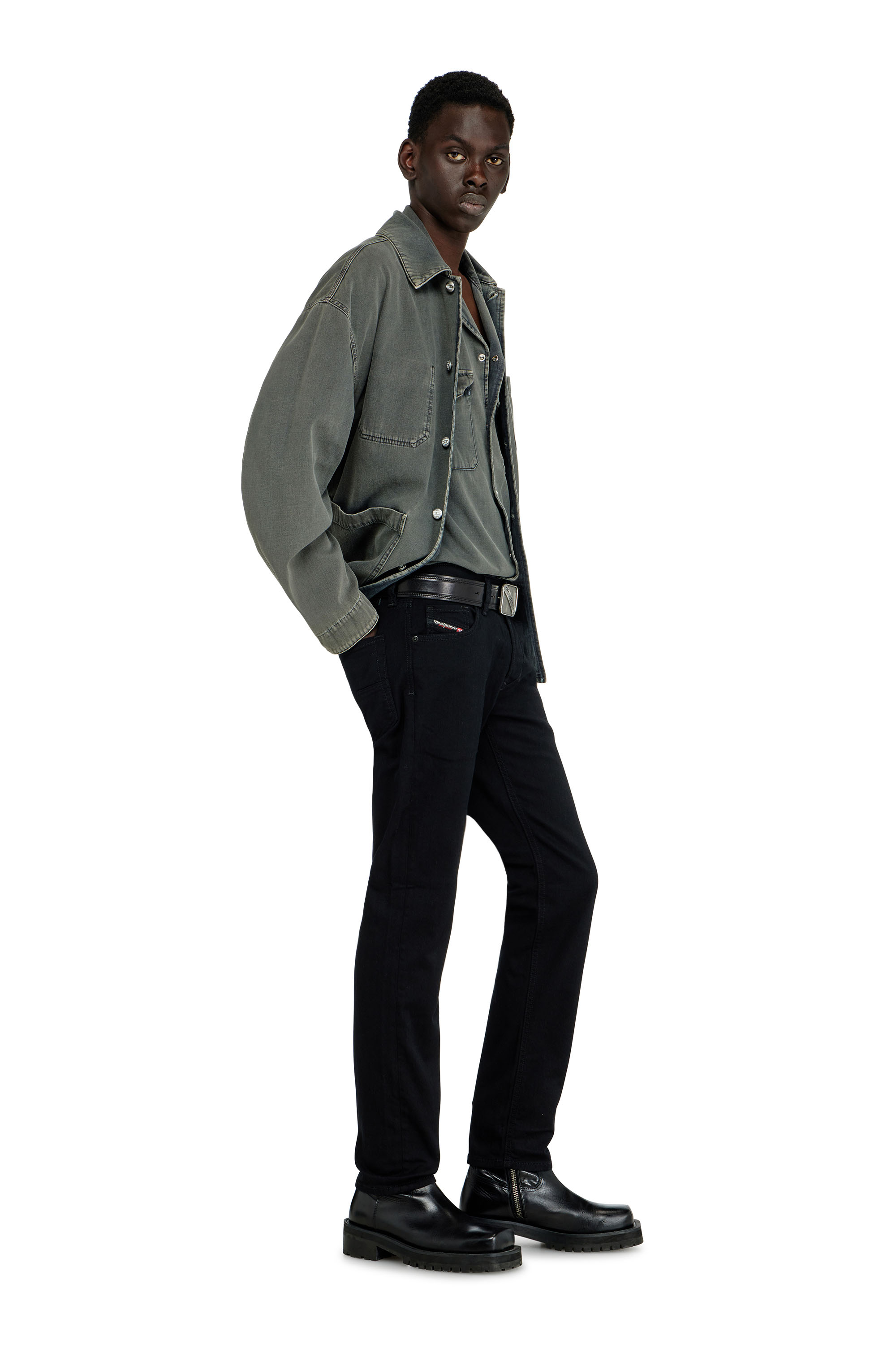 Diesel - Regular Jeans 1986 Larkee-Beex 0688H Homme, Noir/Gris fonc&eacute; - Image 2