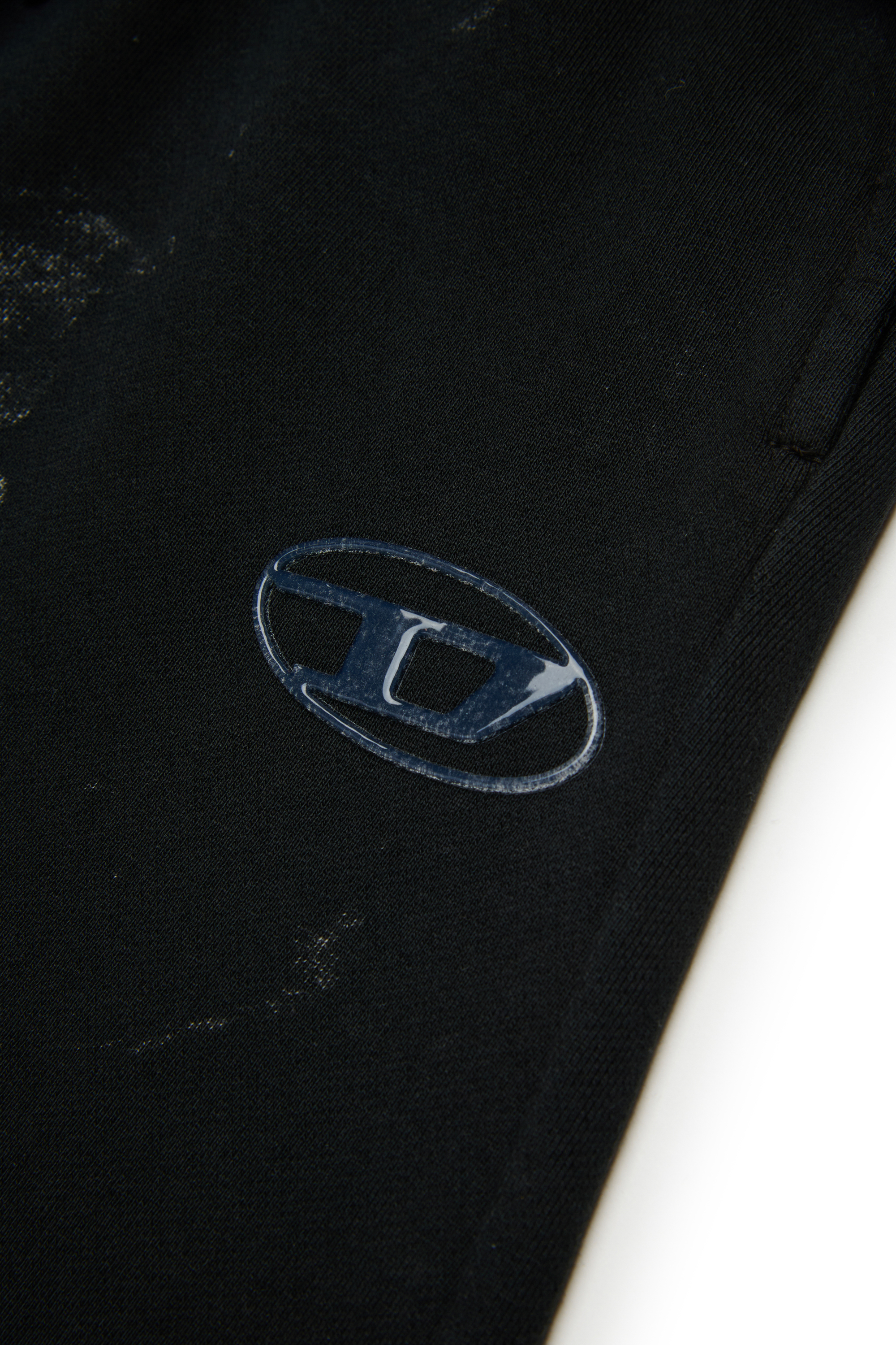 Diesel - PAKTA, Pantalon en coton avec détail logo Femme in Noir - 4