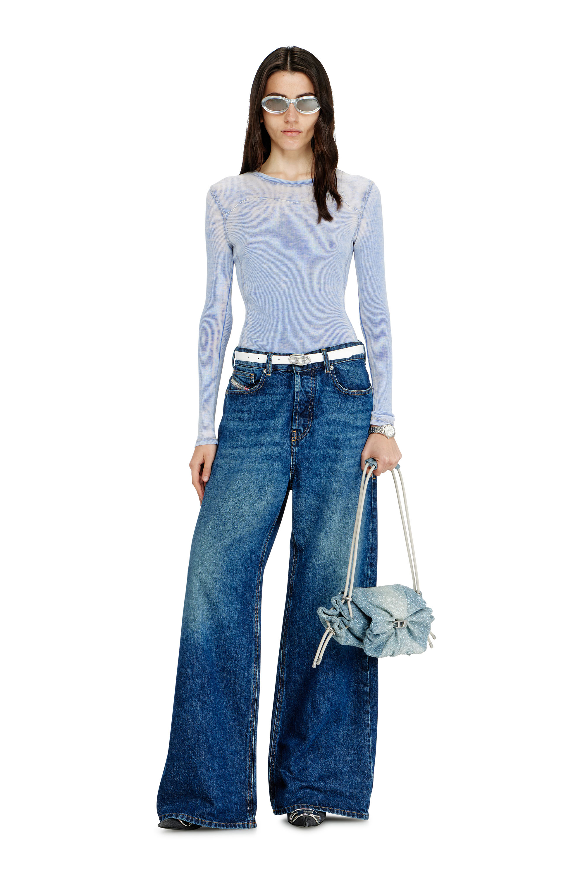 Diesel - Relaxed Jeans 1996 D-Sire 09I27 Mixte, Bleu Fonc&eacute; - Image 3