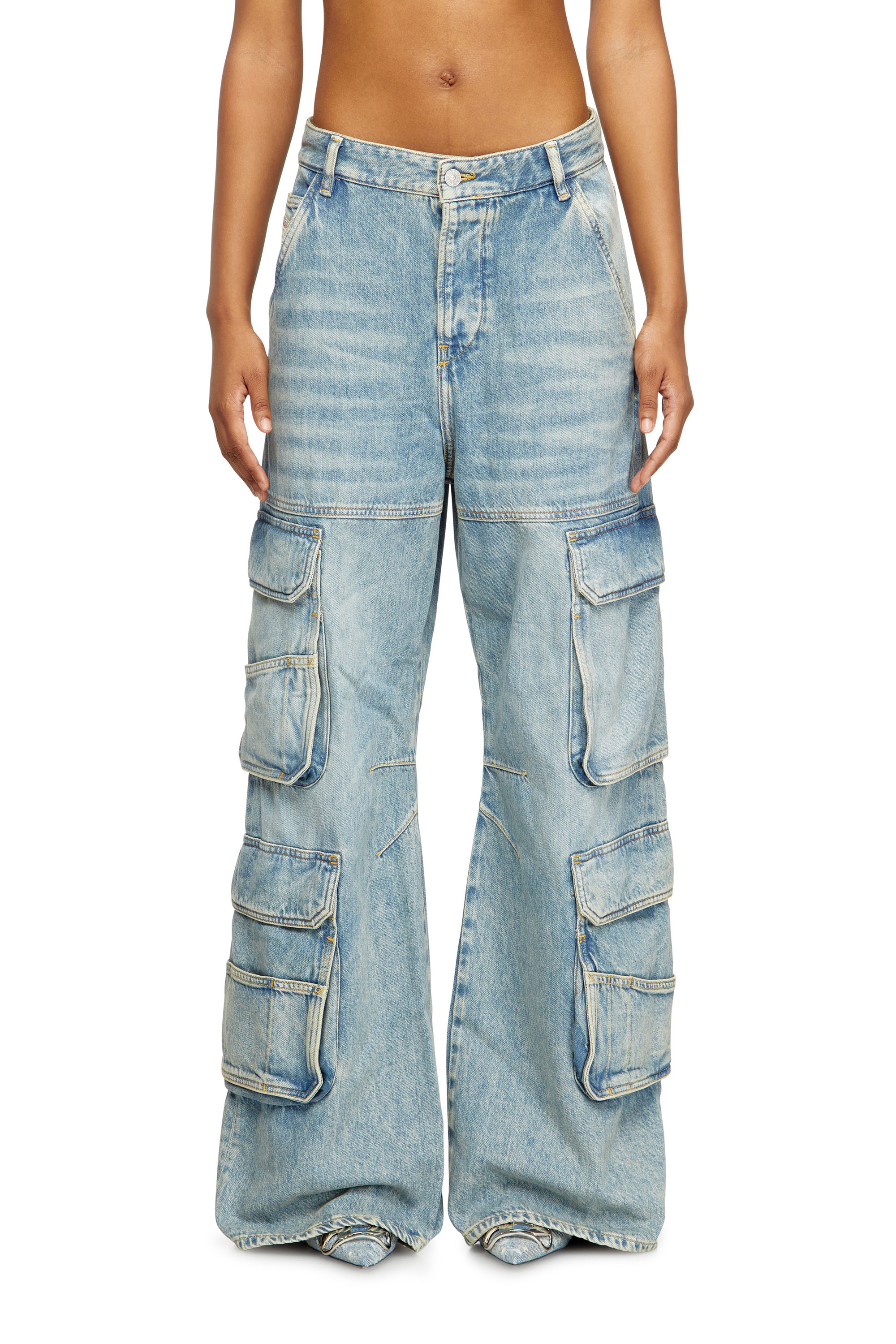 Diesel - Relaxed Jeans 1996 D-Sire 0DBCX Femme, Bleu Clair - Image 1