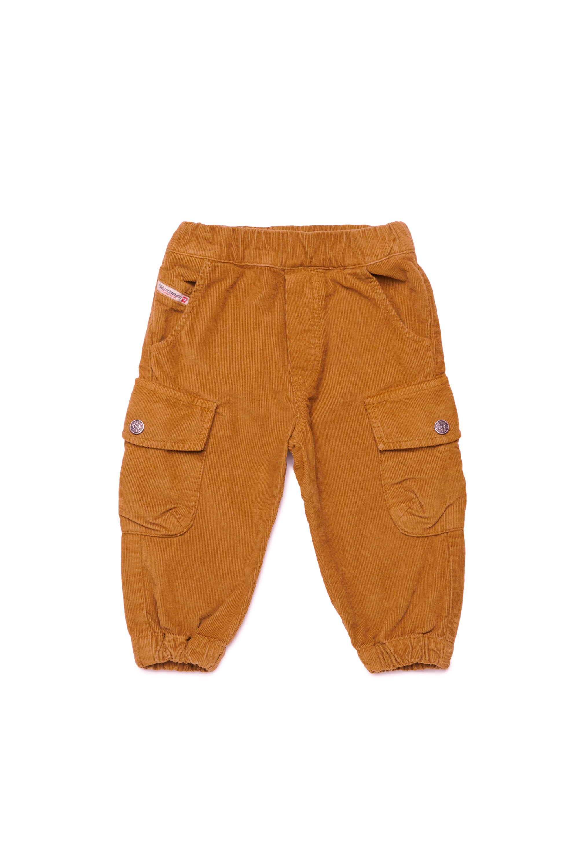 Diesel - PESSYB, Man Corduroy pants with branded buttons in Brown - Image 1