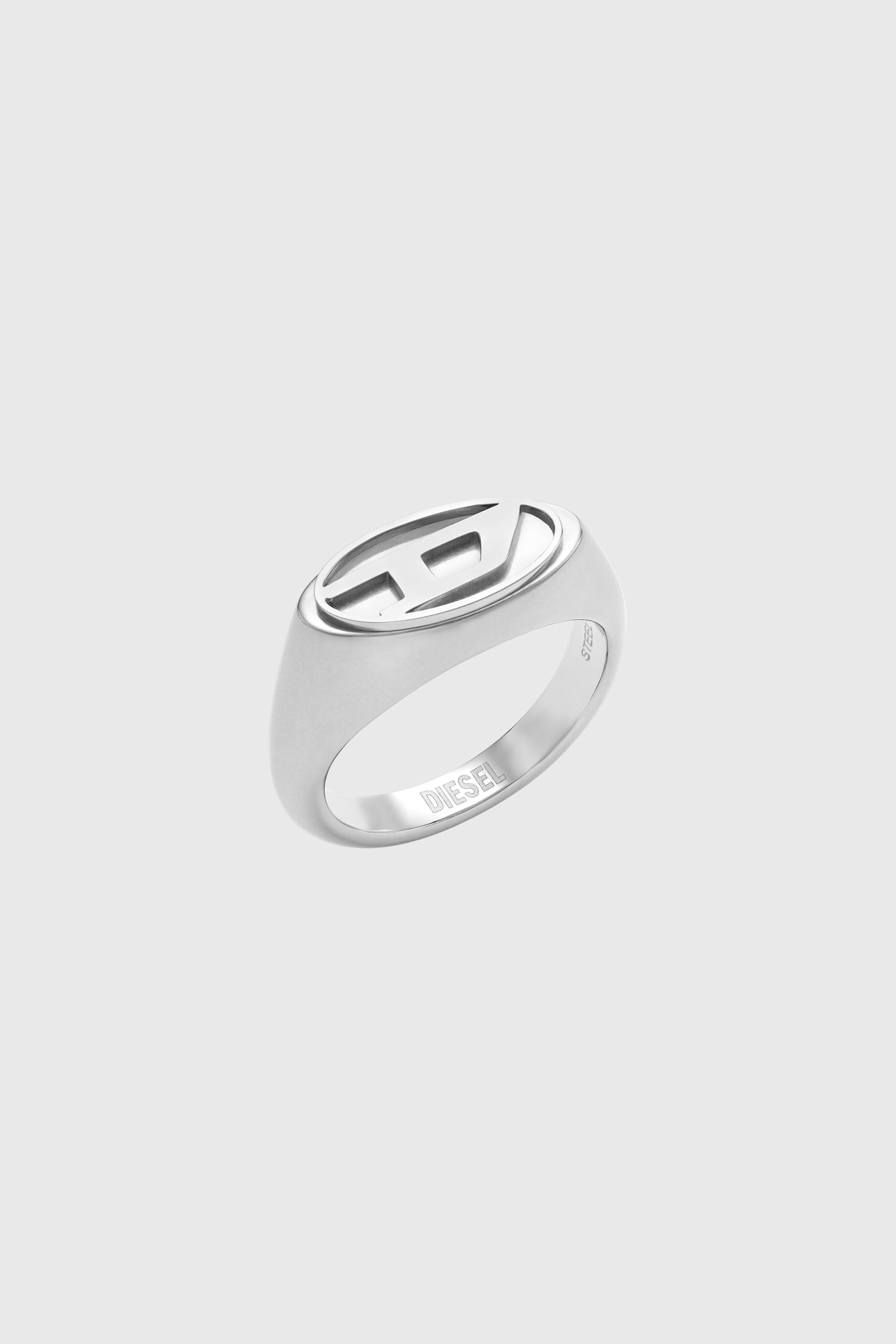 Diesel - DX1475, Bague en acier inoxydable Mixte in Gris argent&eacute; - 1
