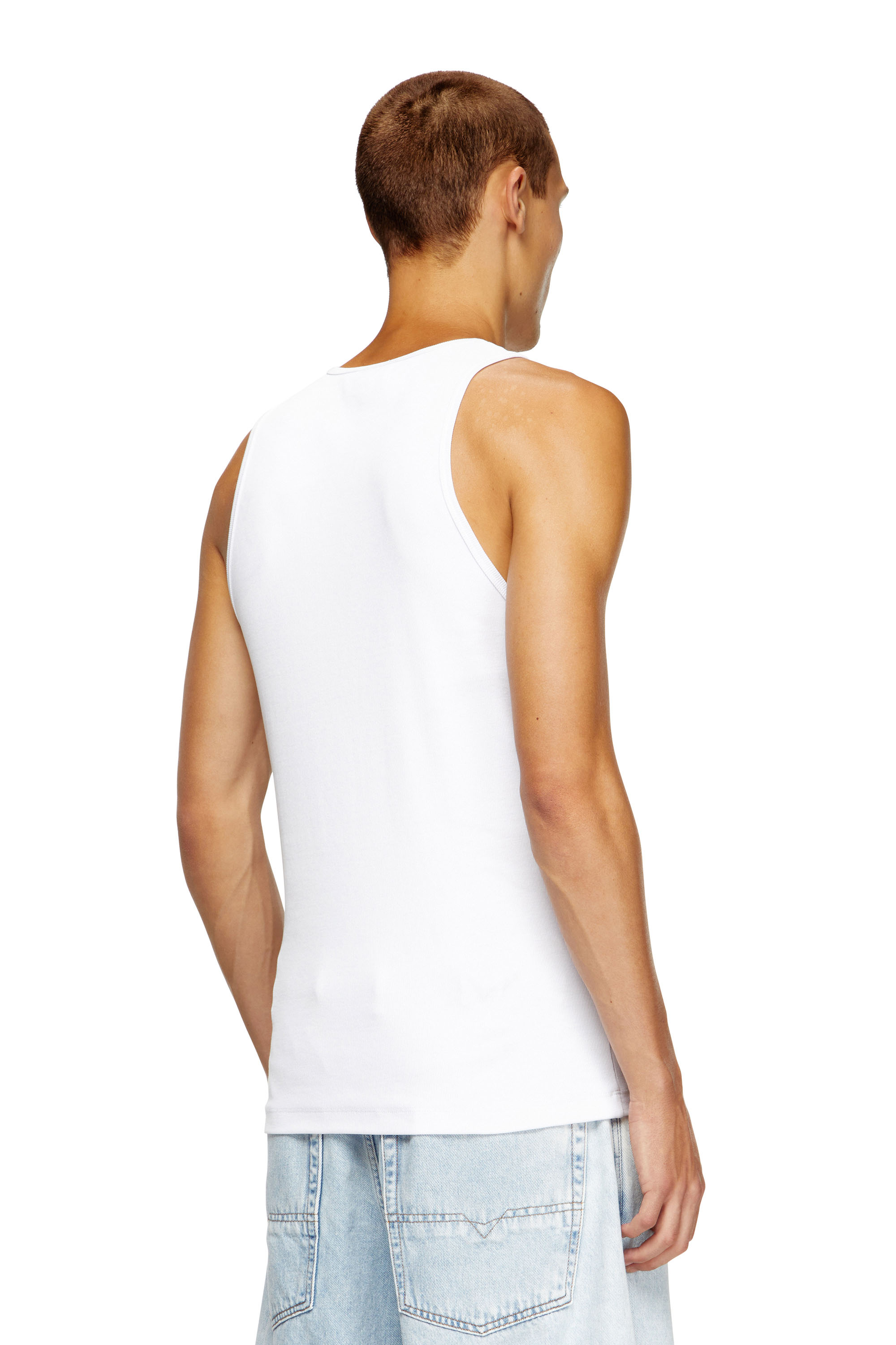 Diesel - T-LIFTY-D, Débardeur avec mini empiècement D Homme in Blanc - 4