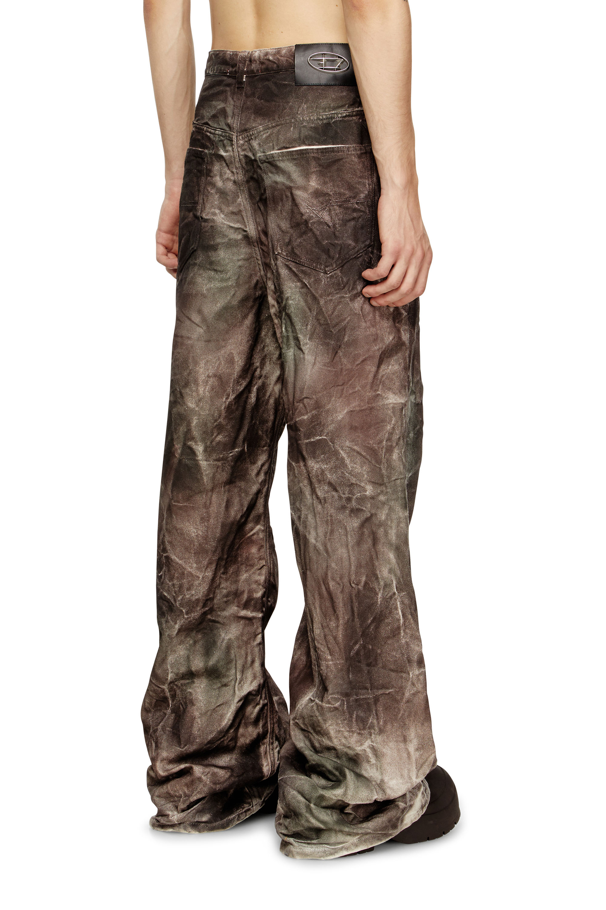 Diesel - P-THUG-PANT, Pantalon en toile camouflage froissée Mixte in Polychrome - 4