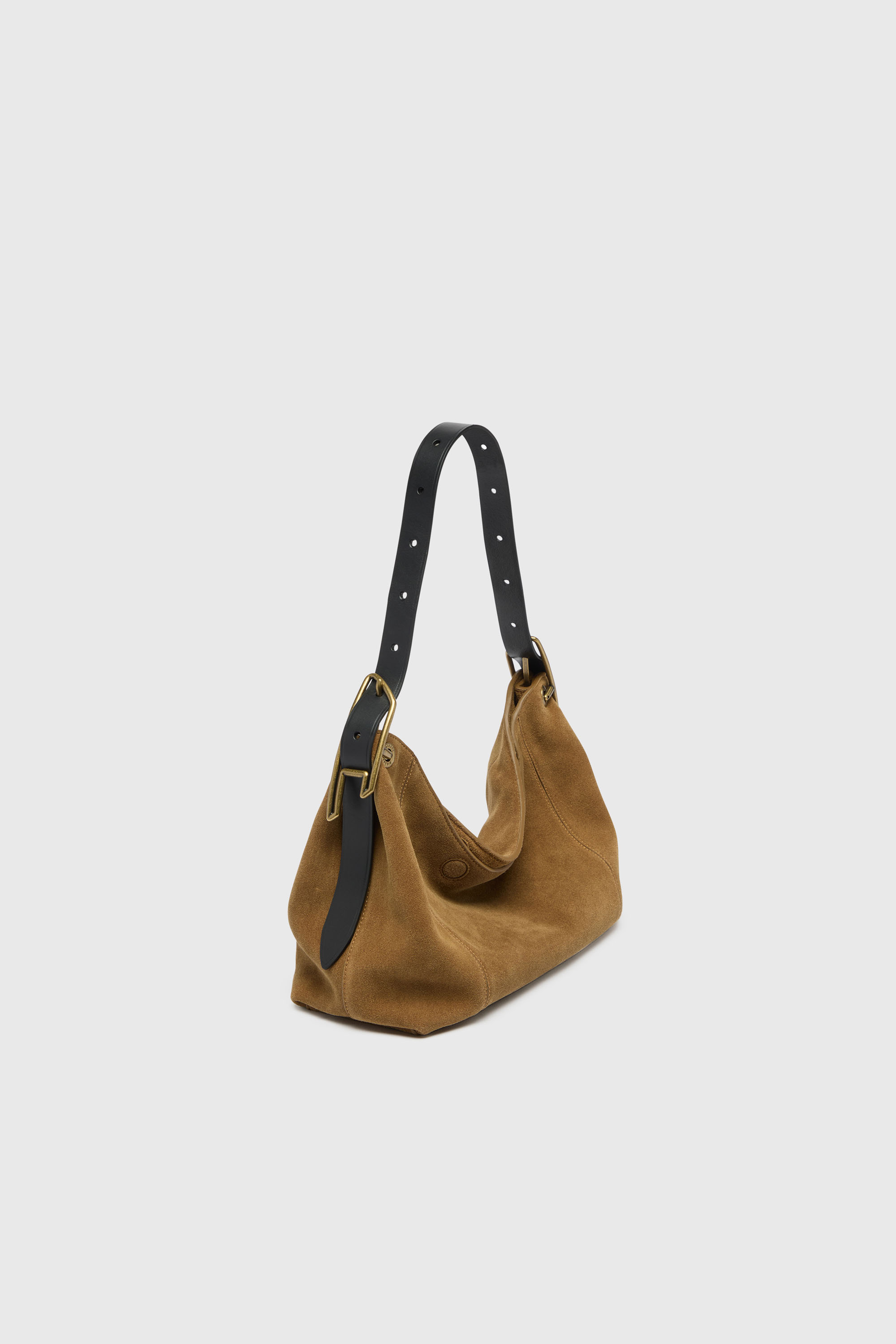 Diesel - D-LINE HOBO S, D-Line Sac port&eacute; &eacute;paule en daim cir&eacute; Femme in Marron - 2