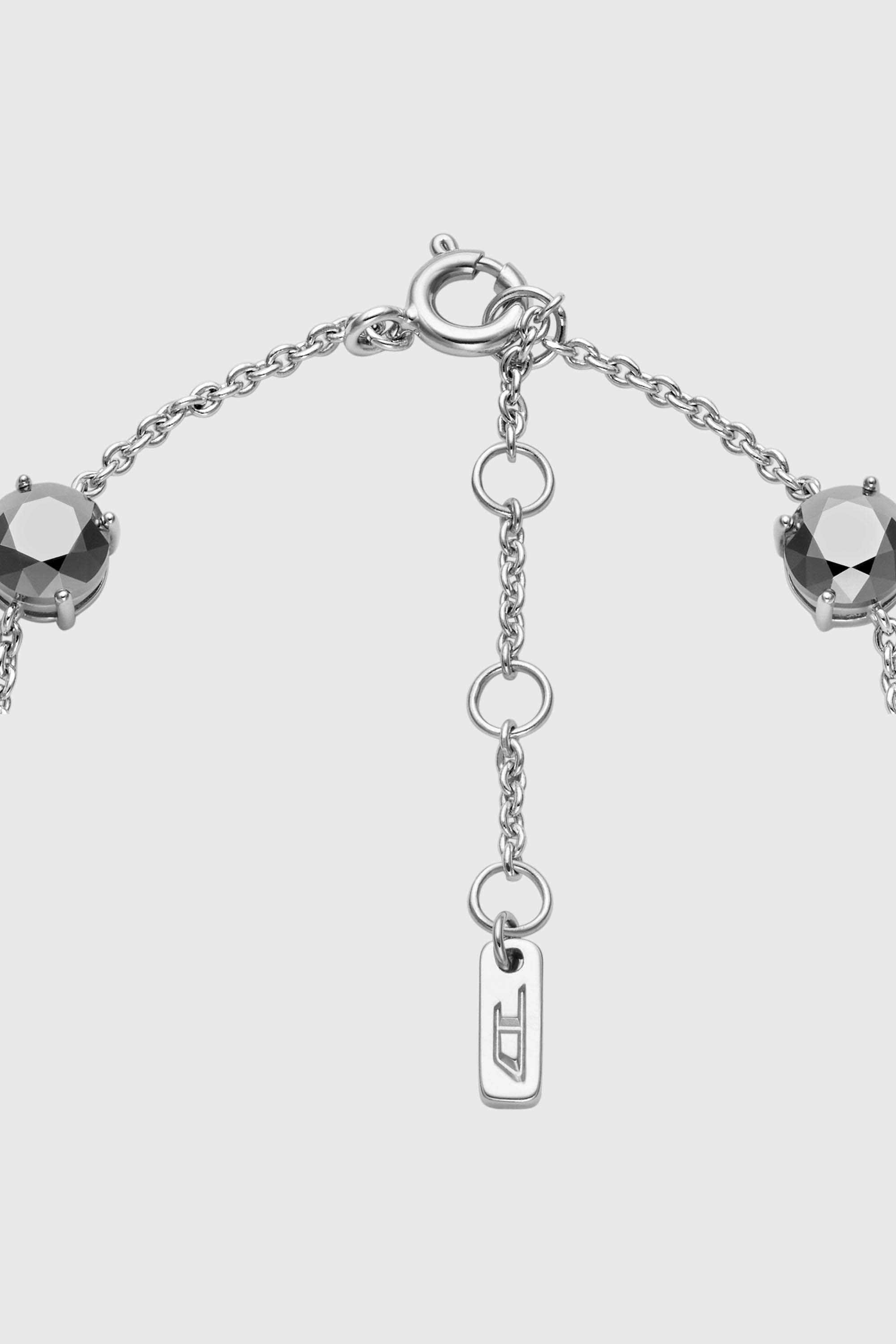 Diesel - DL1358040 STERLING SILVER JEWEL, Bracelet cha&icirc;ne en argent sterling Mixte in Gris argent&eacute; - 2