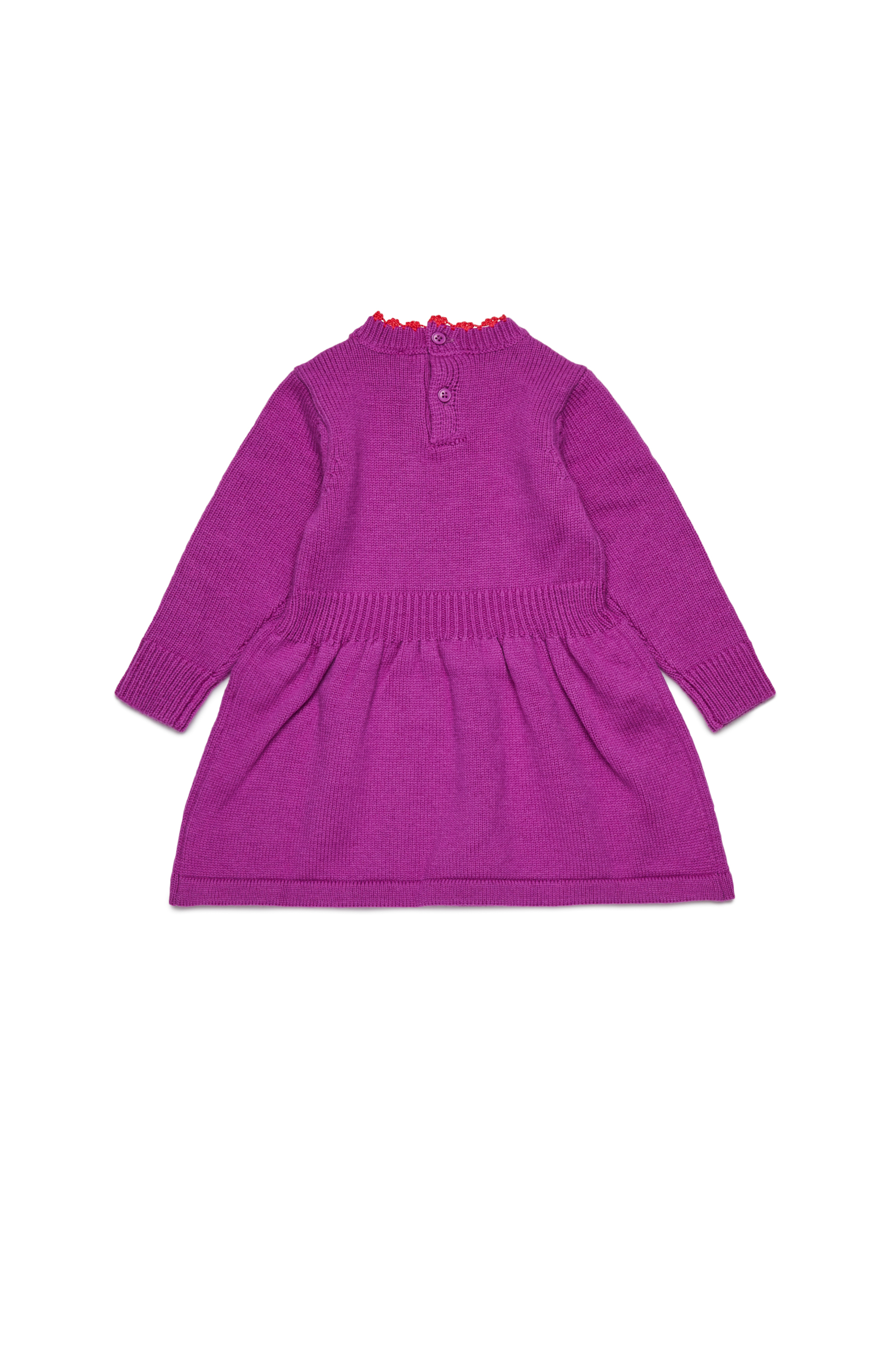Diesel - DALLEB, Robe en laine avec logo brodé Femme in Violet - 2